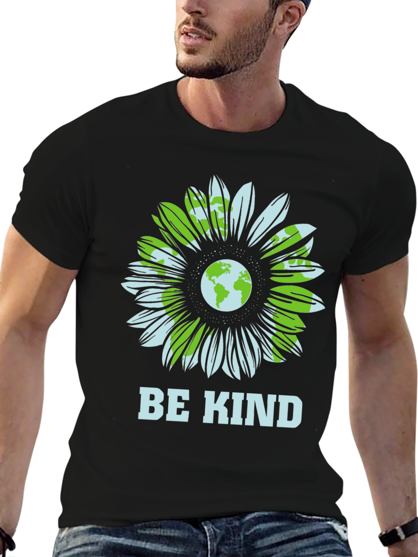 Be Kind Earth Flower Graphic Tee - Unisex