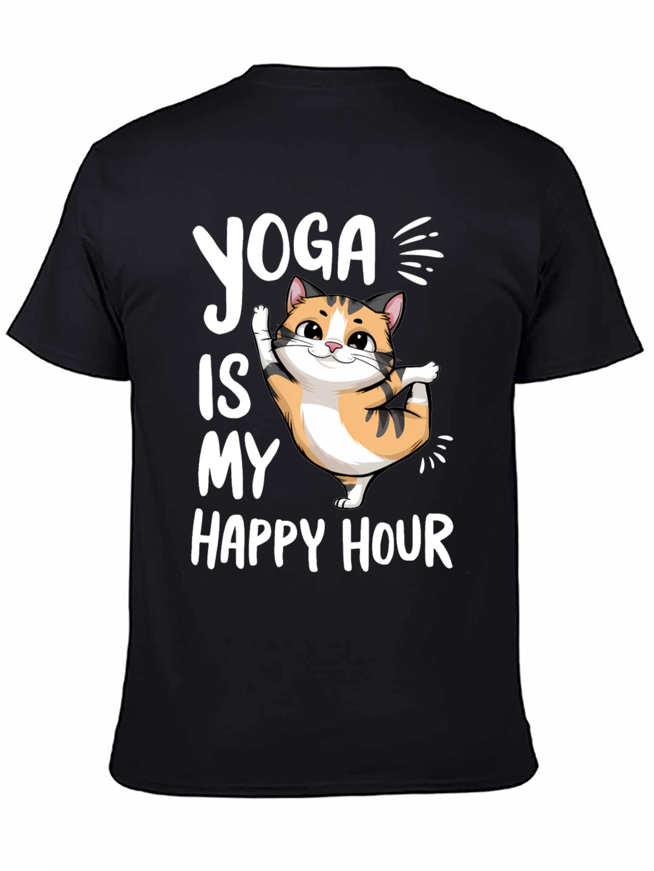 Yoga Cat T-Shirt - Happy Hour Tee