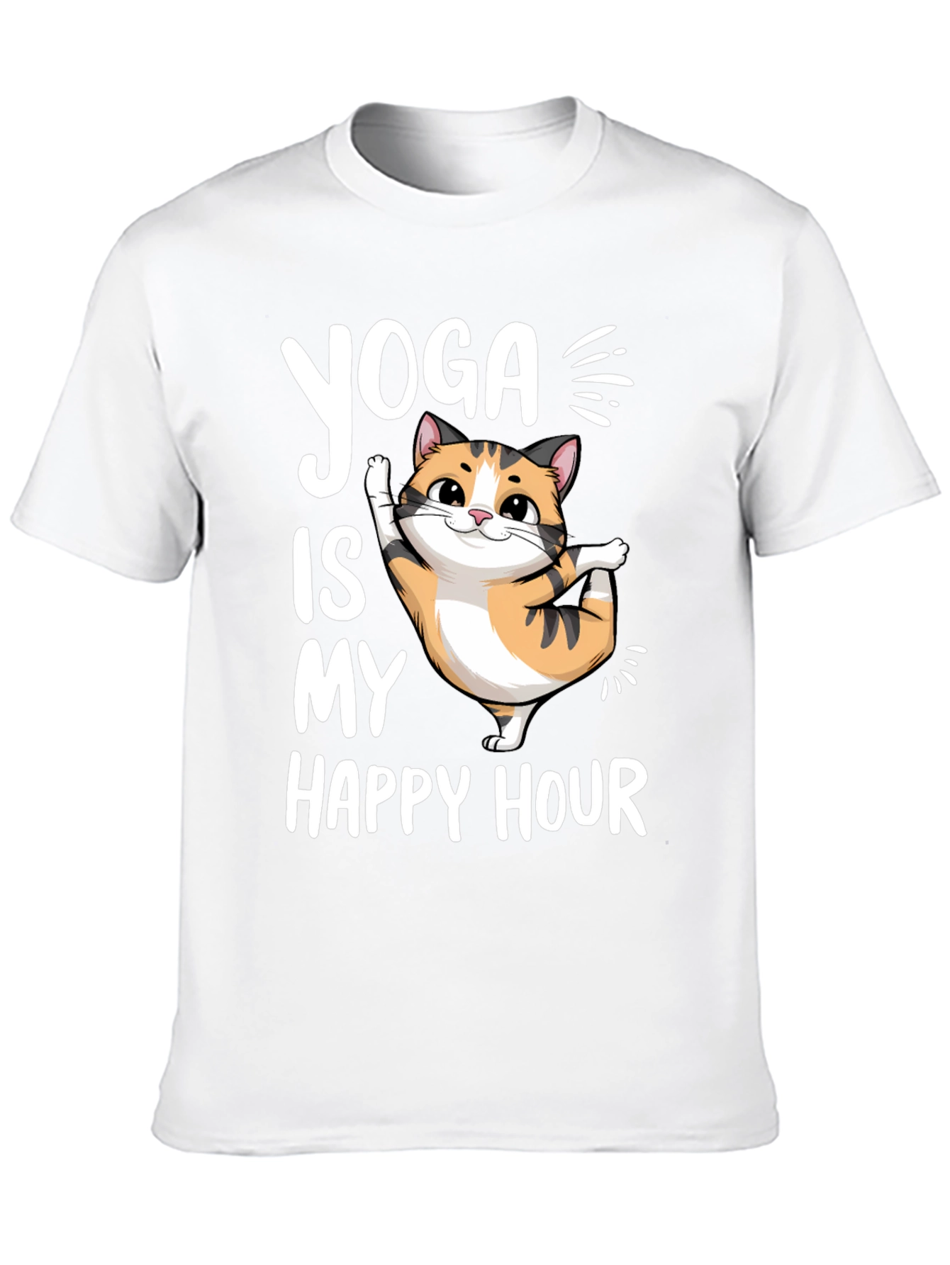 Yoga Cat T-Shirt - Happy Hour Tee