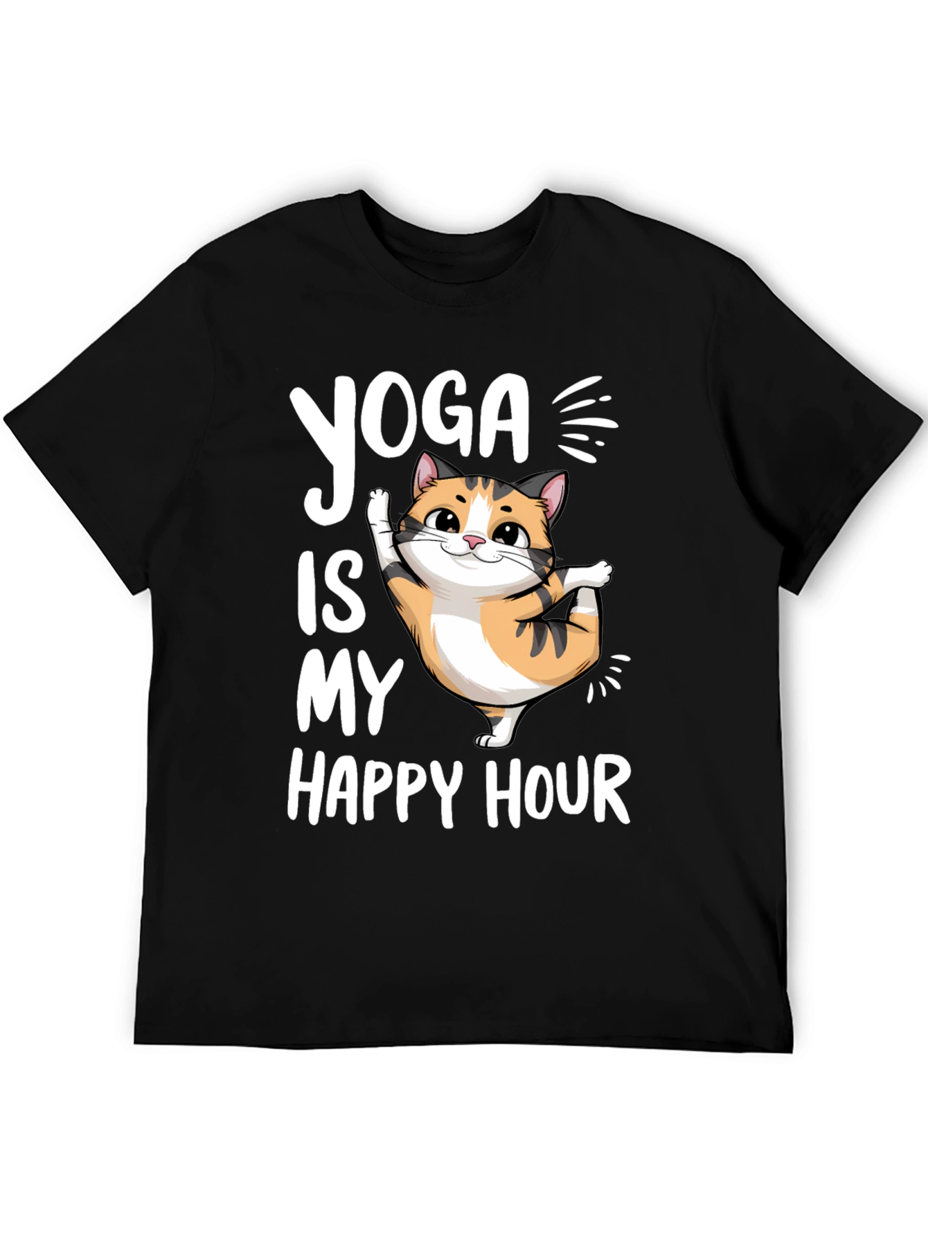 Yoga Cat T-Shirt - Happy Hour Tee