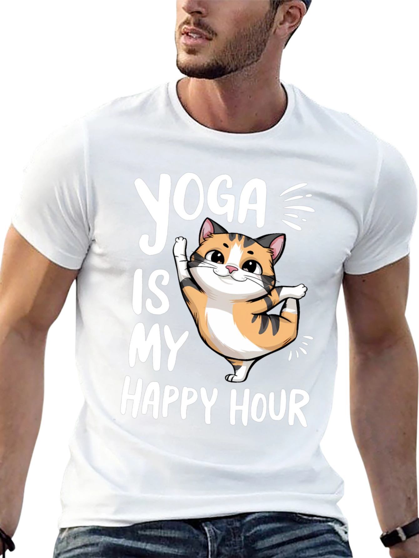 Yoga Cat T-Shirt - Happy Hour Tee