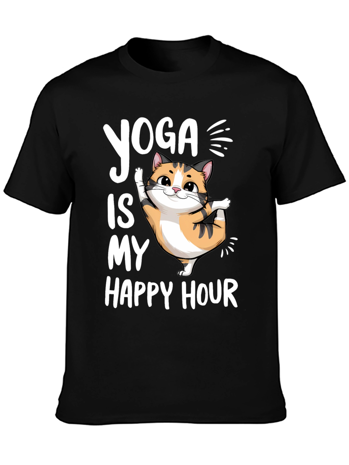 Yoga Cat T-Shirt - Happy Hour Tee