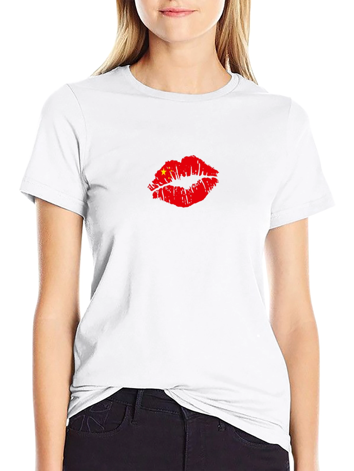 Graphic Tee: Kiss of China Flag