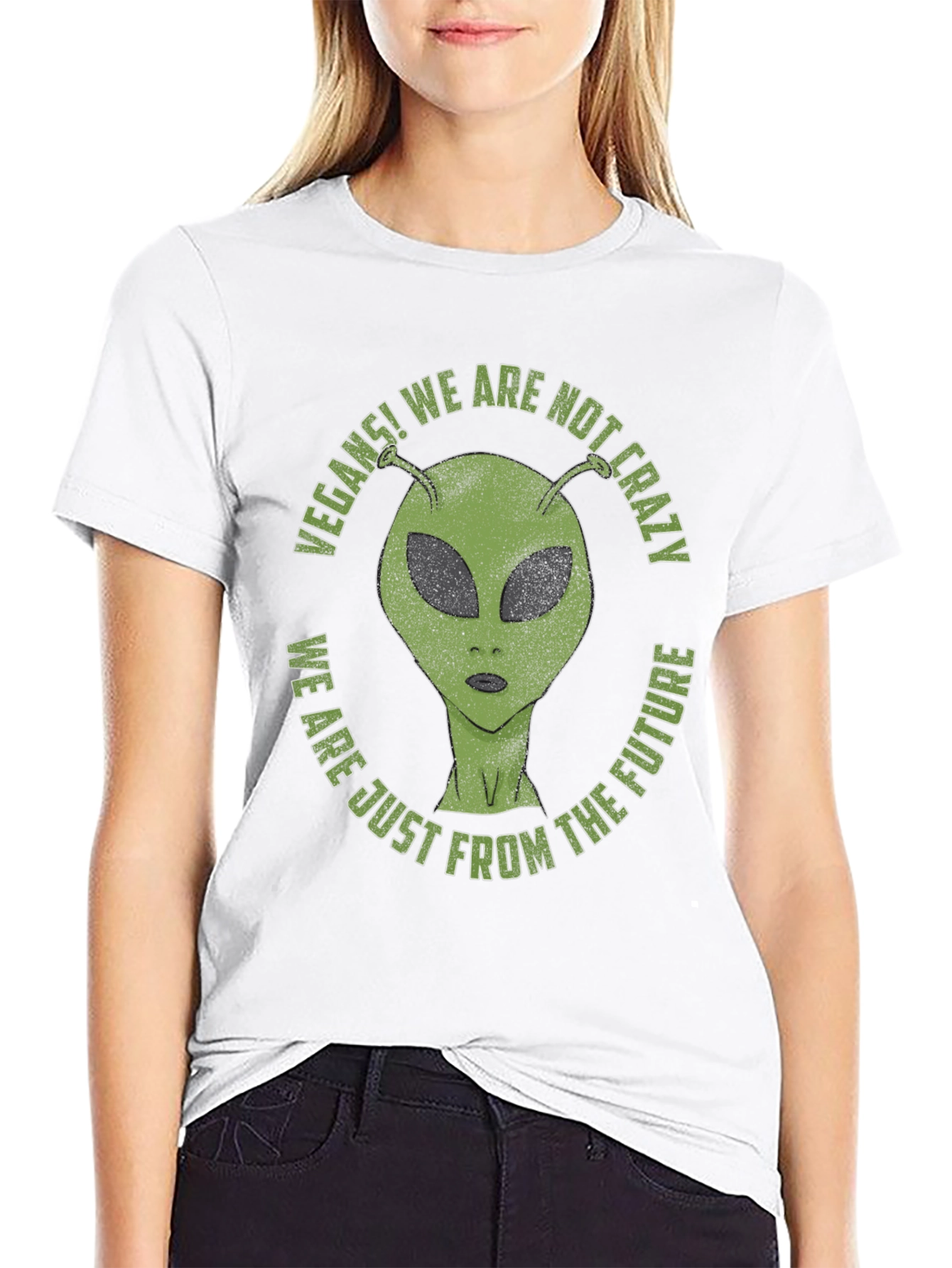 Vegan Alien T-Shirt - We Are Not Crazy