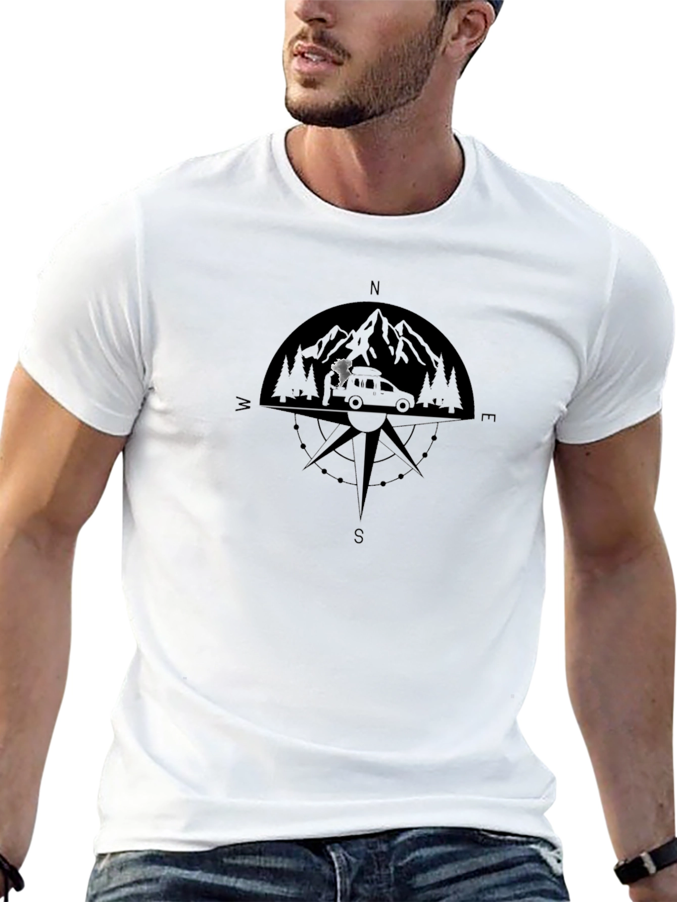 Adventure Compass Graphic T-Shirt