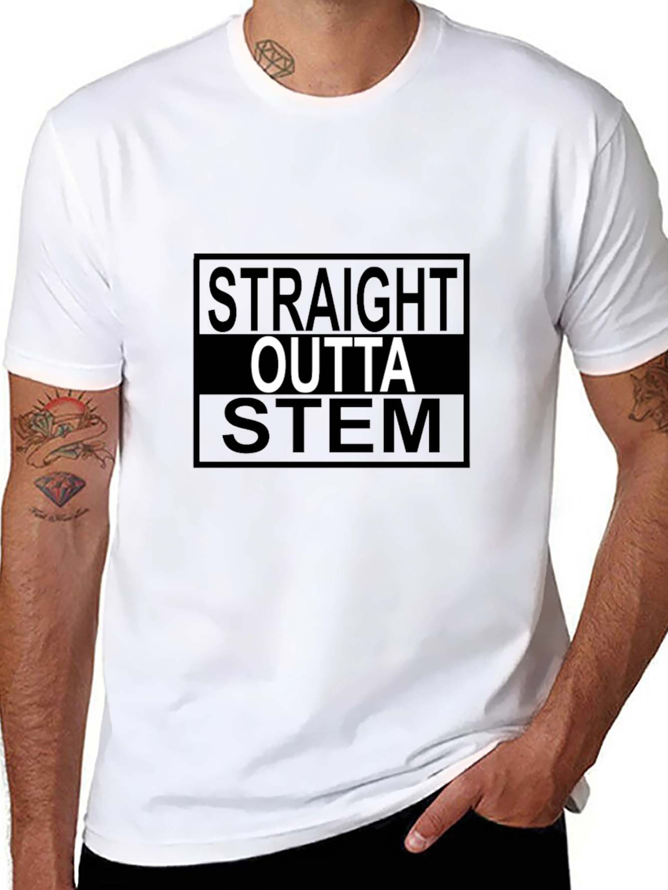 Straight Outta STEM Black T-Shirt