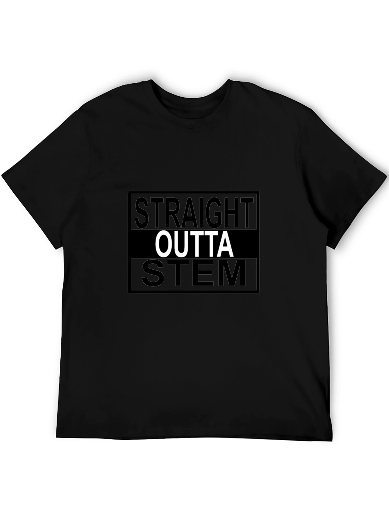 Straight Outta STEM Black T-Shirt