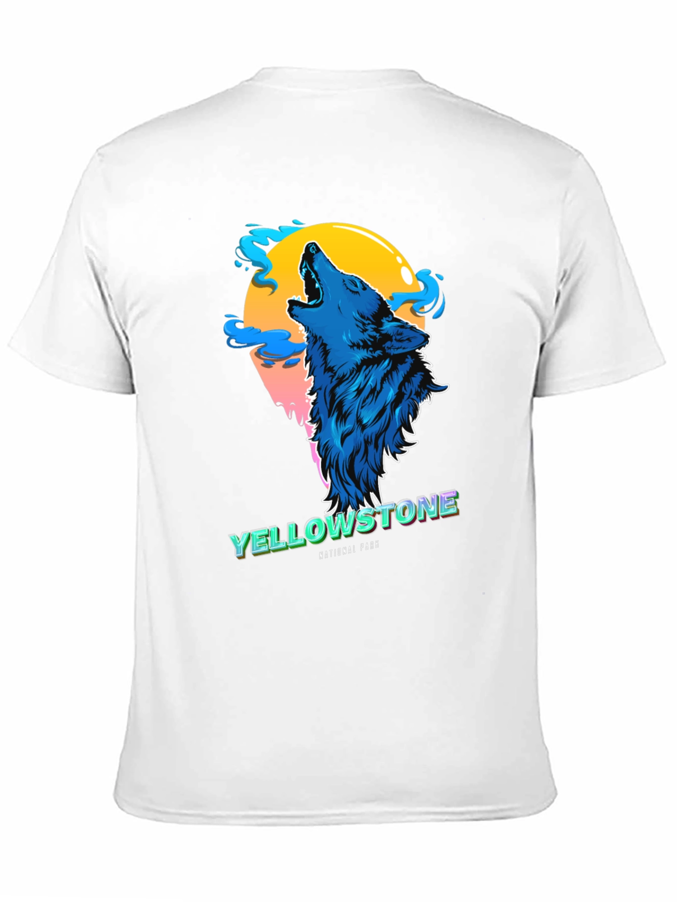 Yellowstone Wolf Graphic Tee - National Park T-Shirt