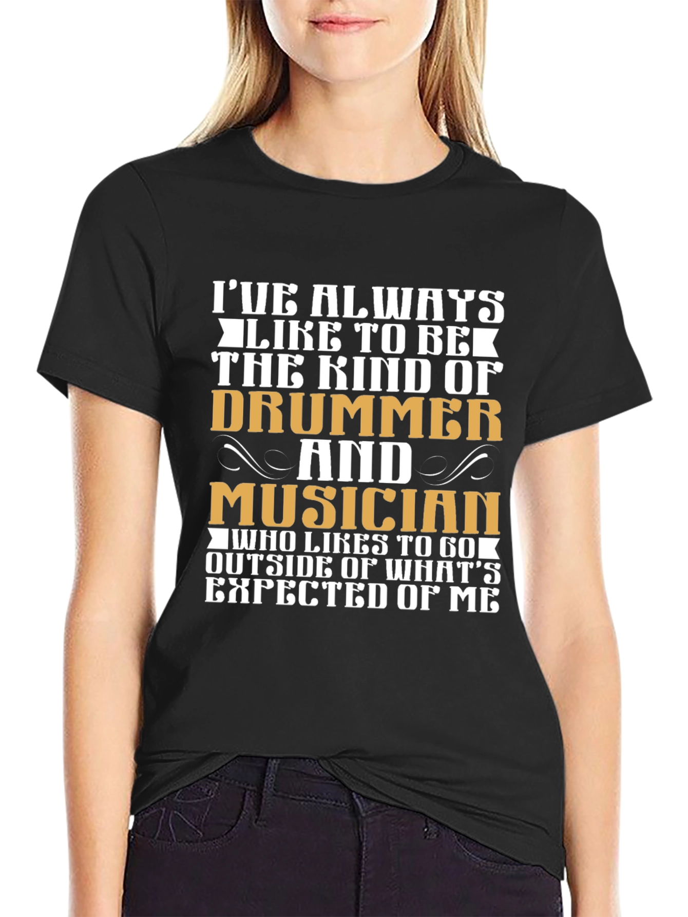 Drummer and Musician Graphic T-Shirt
