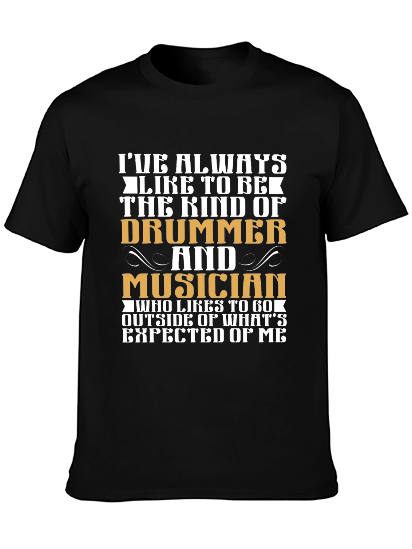 Drummer and Musician Graphic T-Shirt