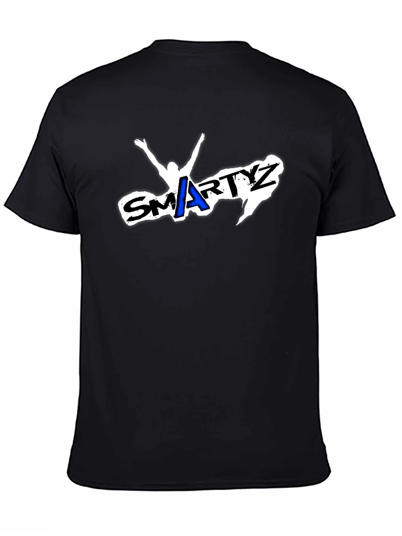 Smartyz Graphic Tee - Cool & Casual Black T-Shirt