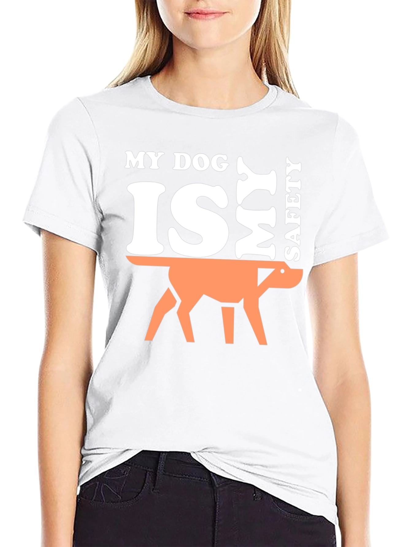 My Dog is My Safety T-Shirt - Black