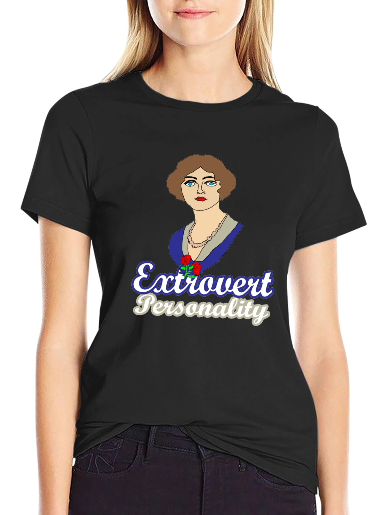 Extrovert Personality Graphic T-Shirt