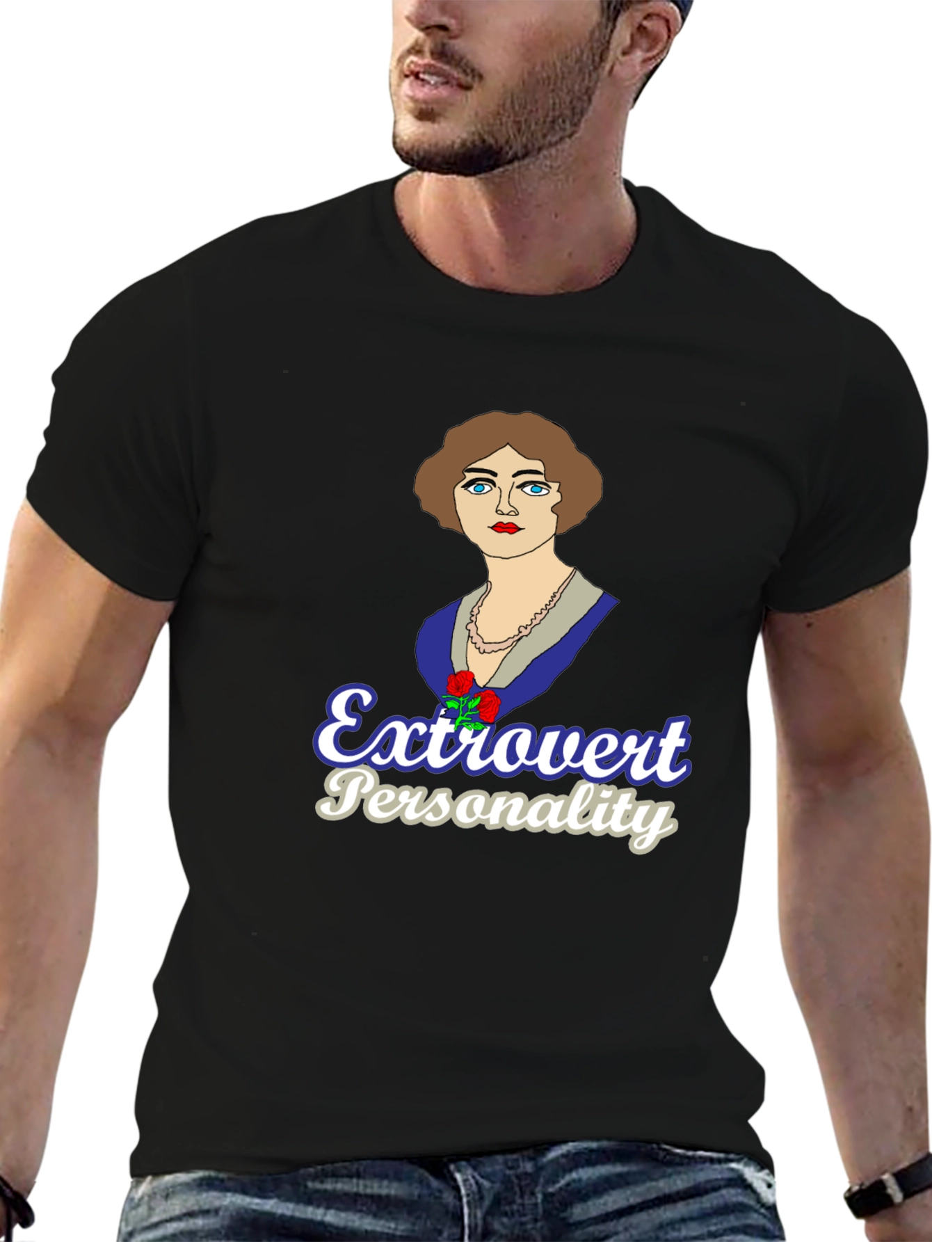 Extrovert Personality Graphic T-Shirt