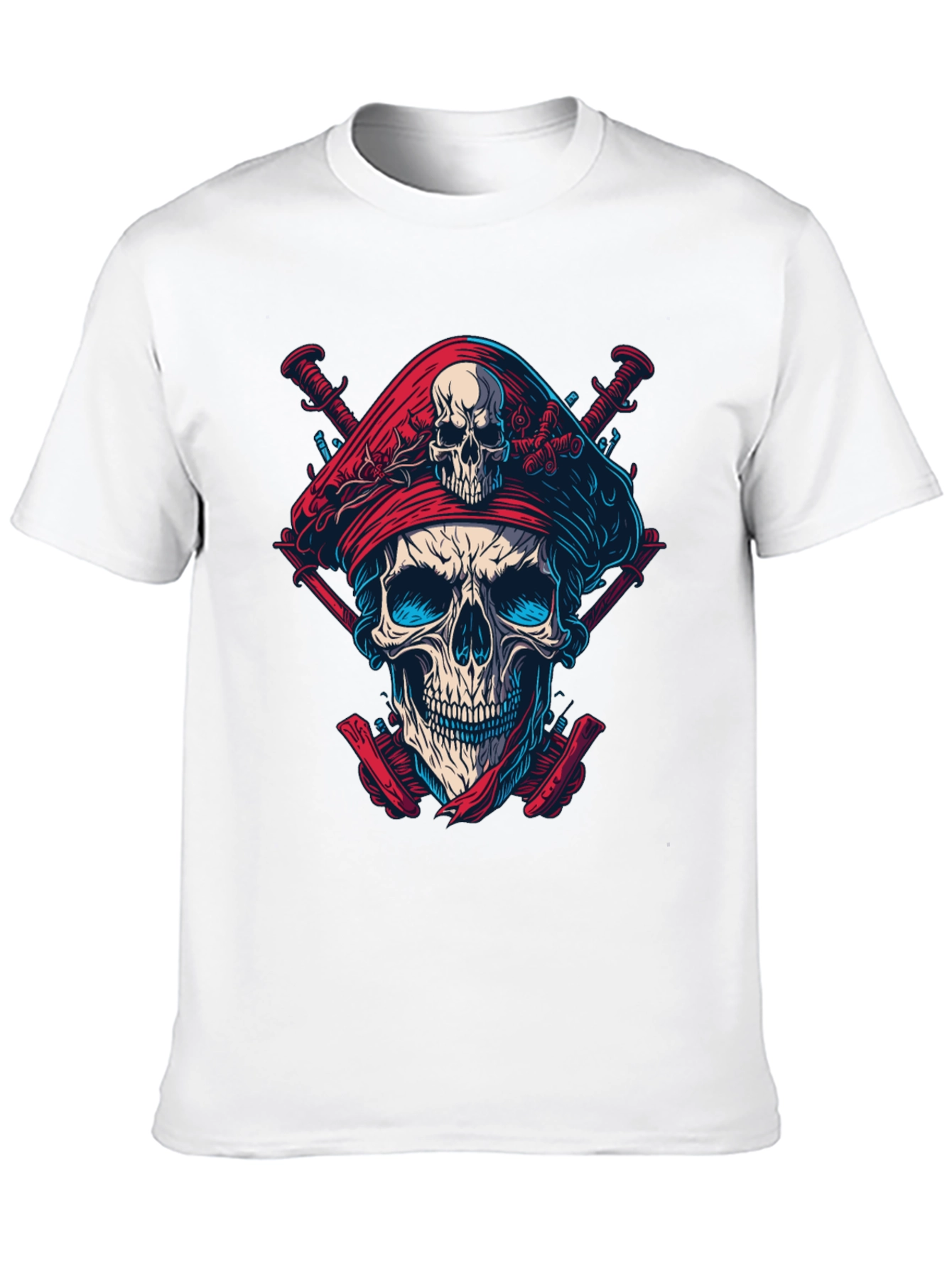 Skull Pirate T-Shirt - Bold Graphic Tee