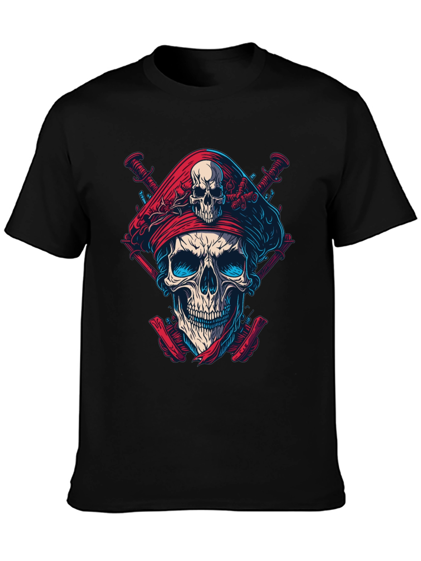 Skull Pirate T-Shirt - Bold Graphic Tee