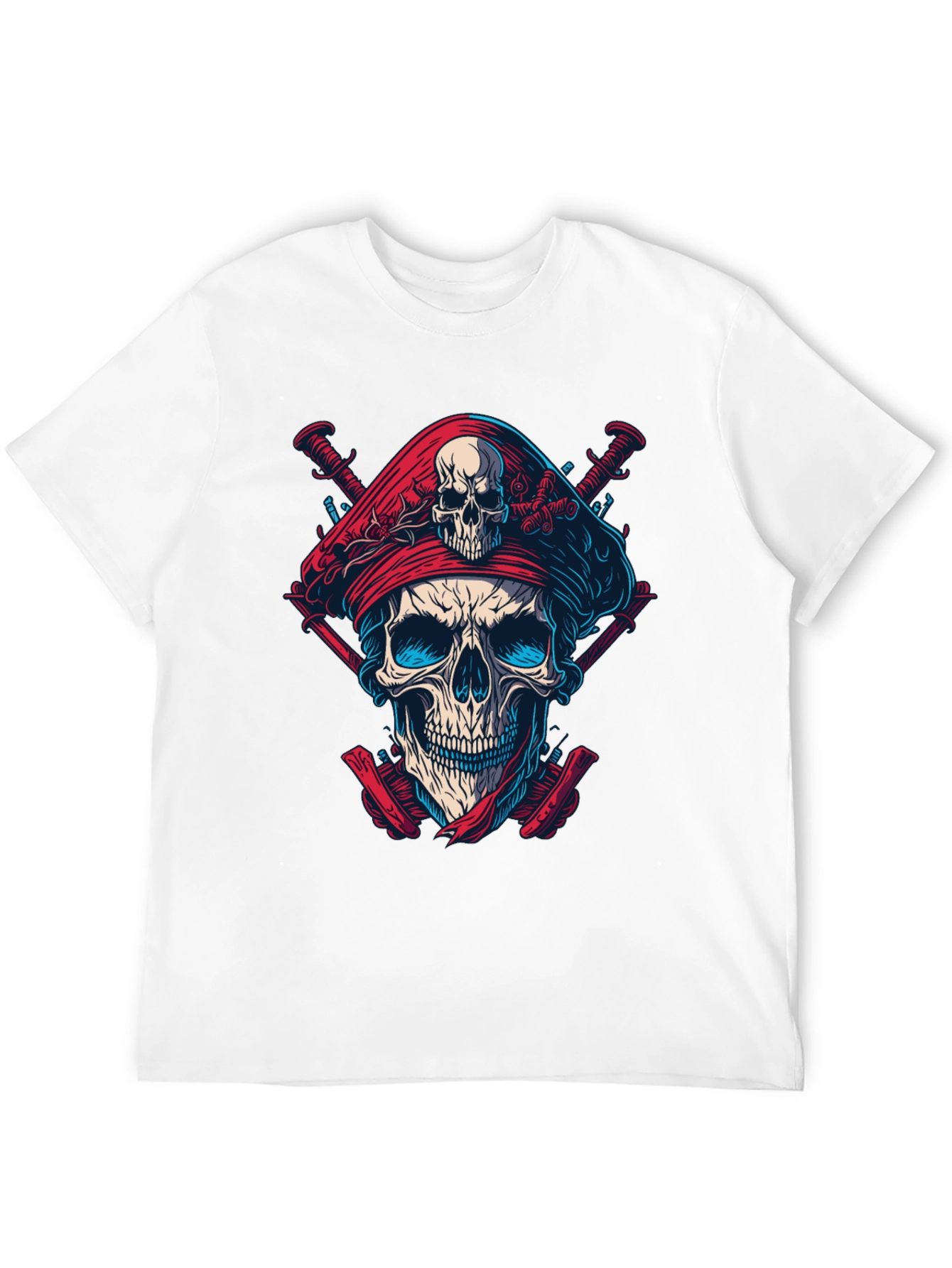 Skull Pirate T-Shirt - Bold Graphic Tee