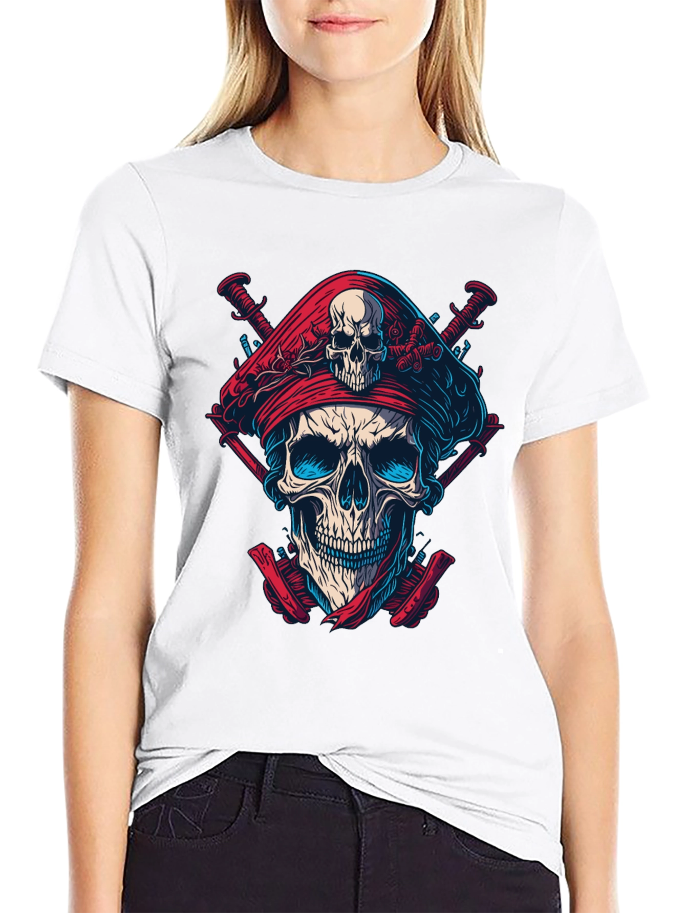 Skull Pirate T-Shirt - Bold Graphic Tee