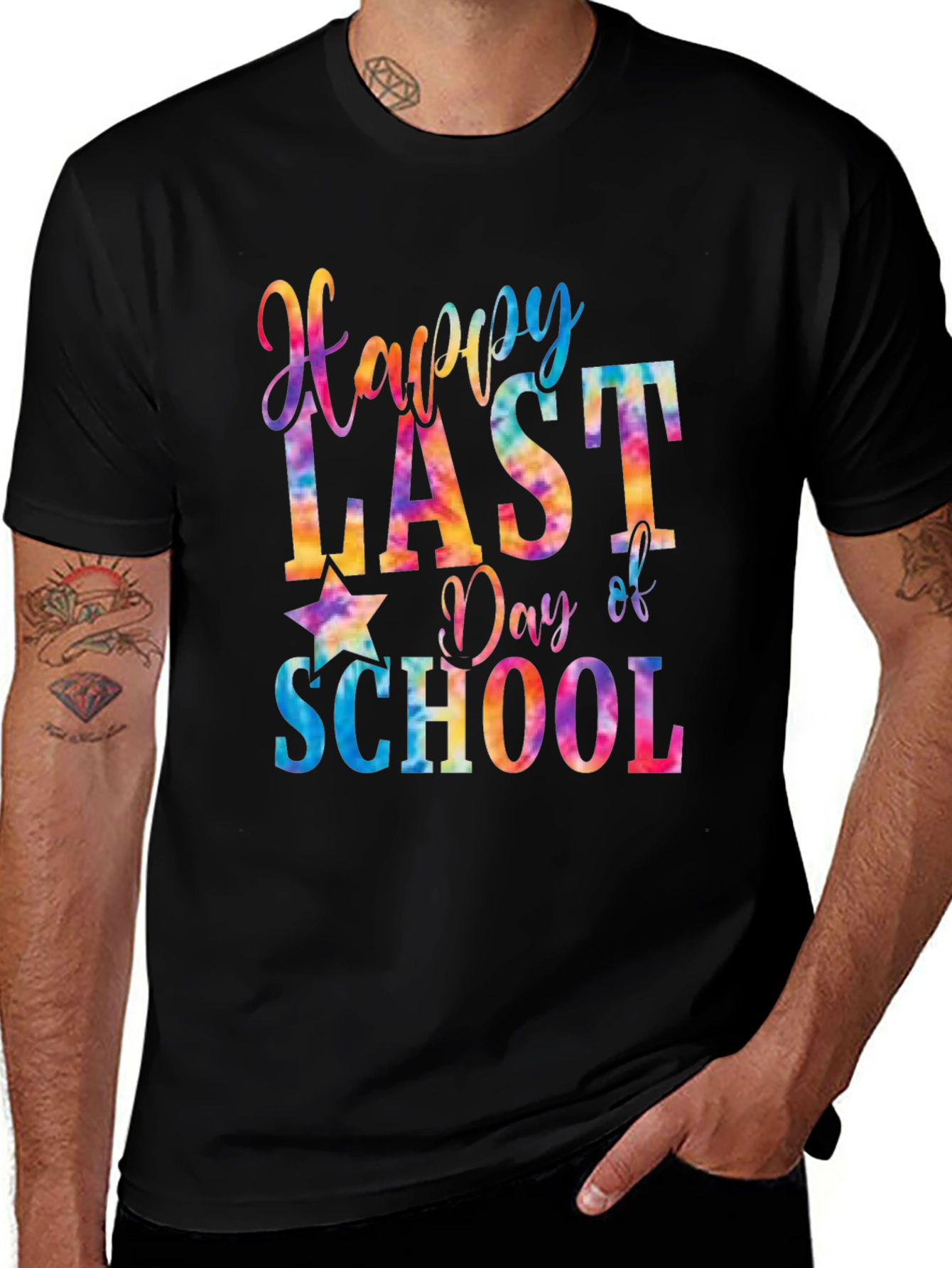 Happy Last Day of School Tie Dye T-Shirt