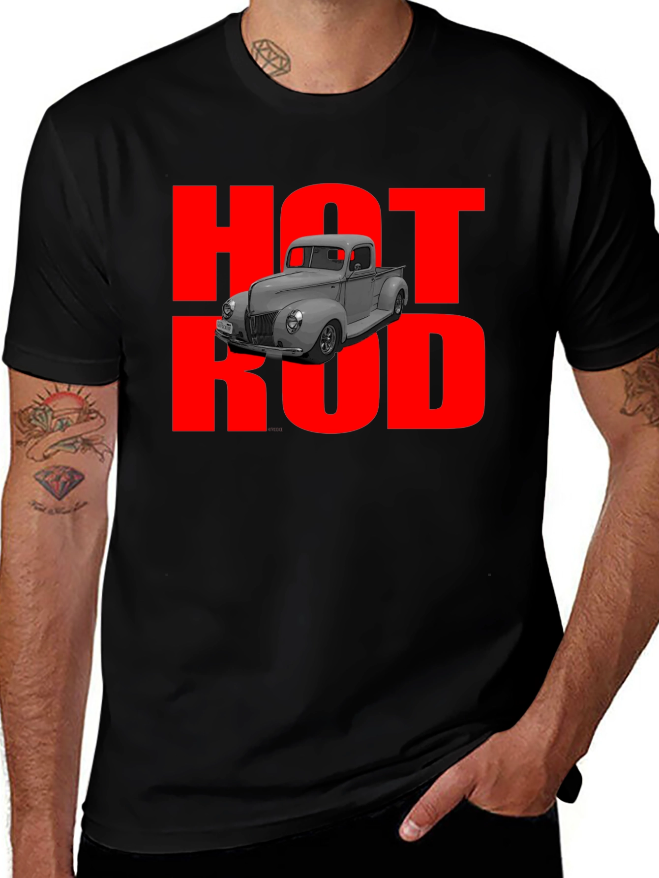 Hot Rod Truck Graphic T-Shirt - Classic Car Tee