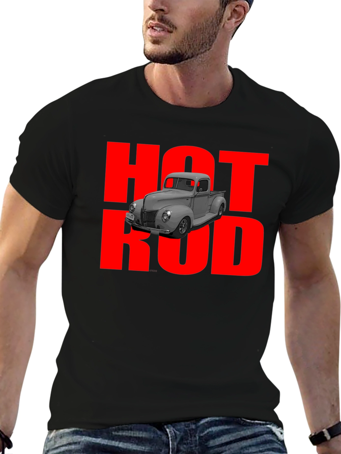 Hot Rod Truck Graphic T-Shirt - Classic Car Tee