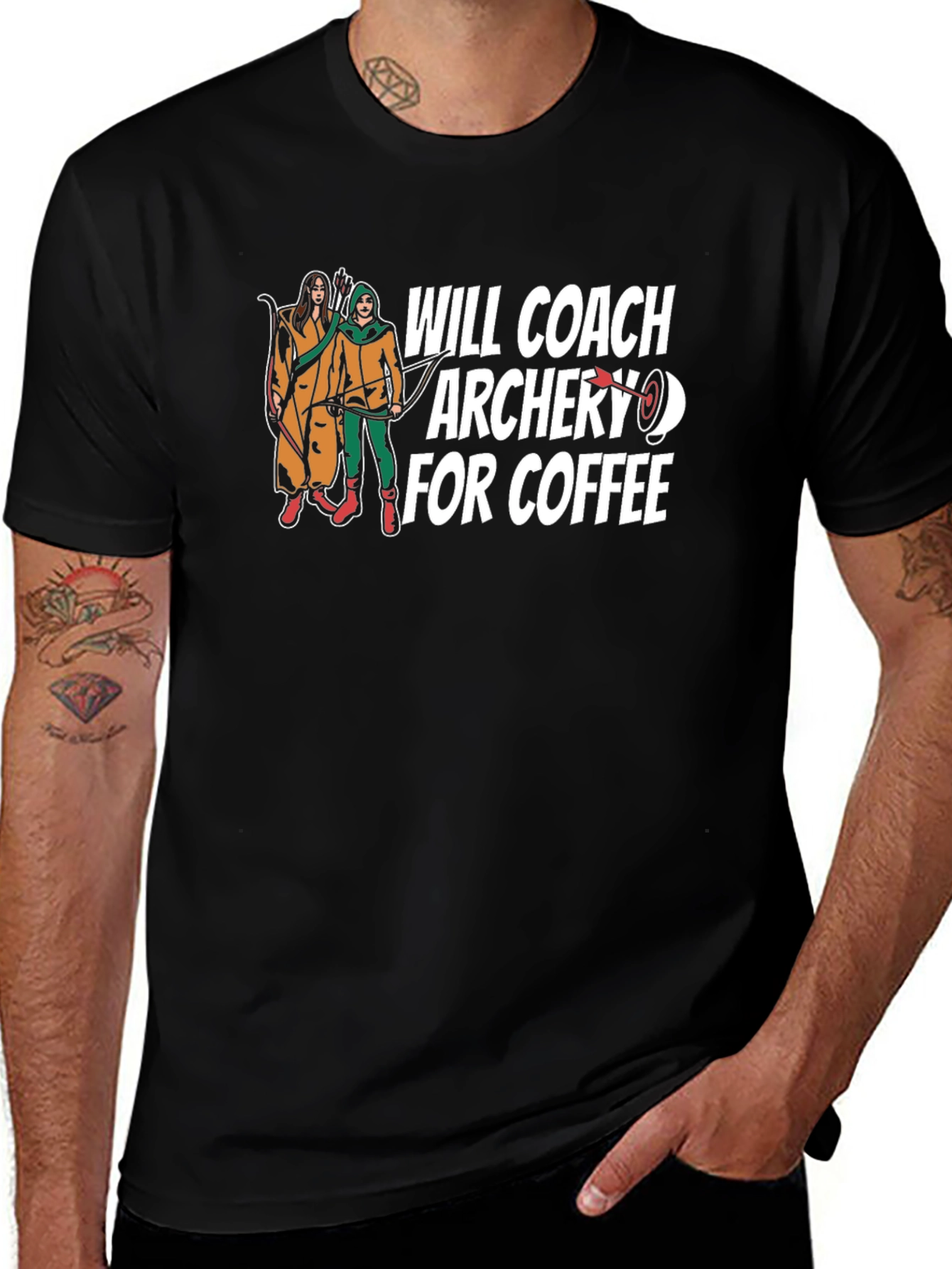 Archery Coach Coffee T-Shirt
