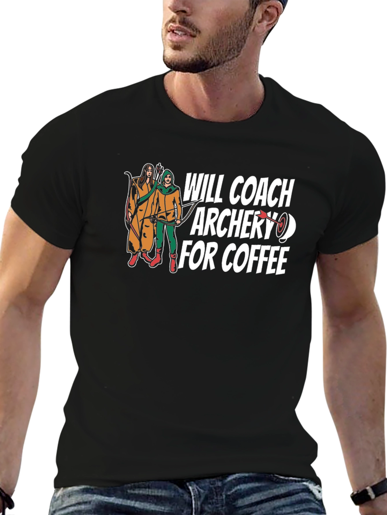 Archery Coach Coffee T-Shirt