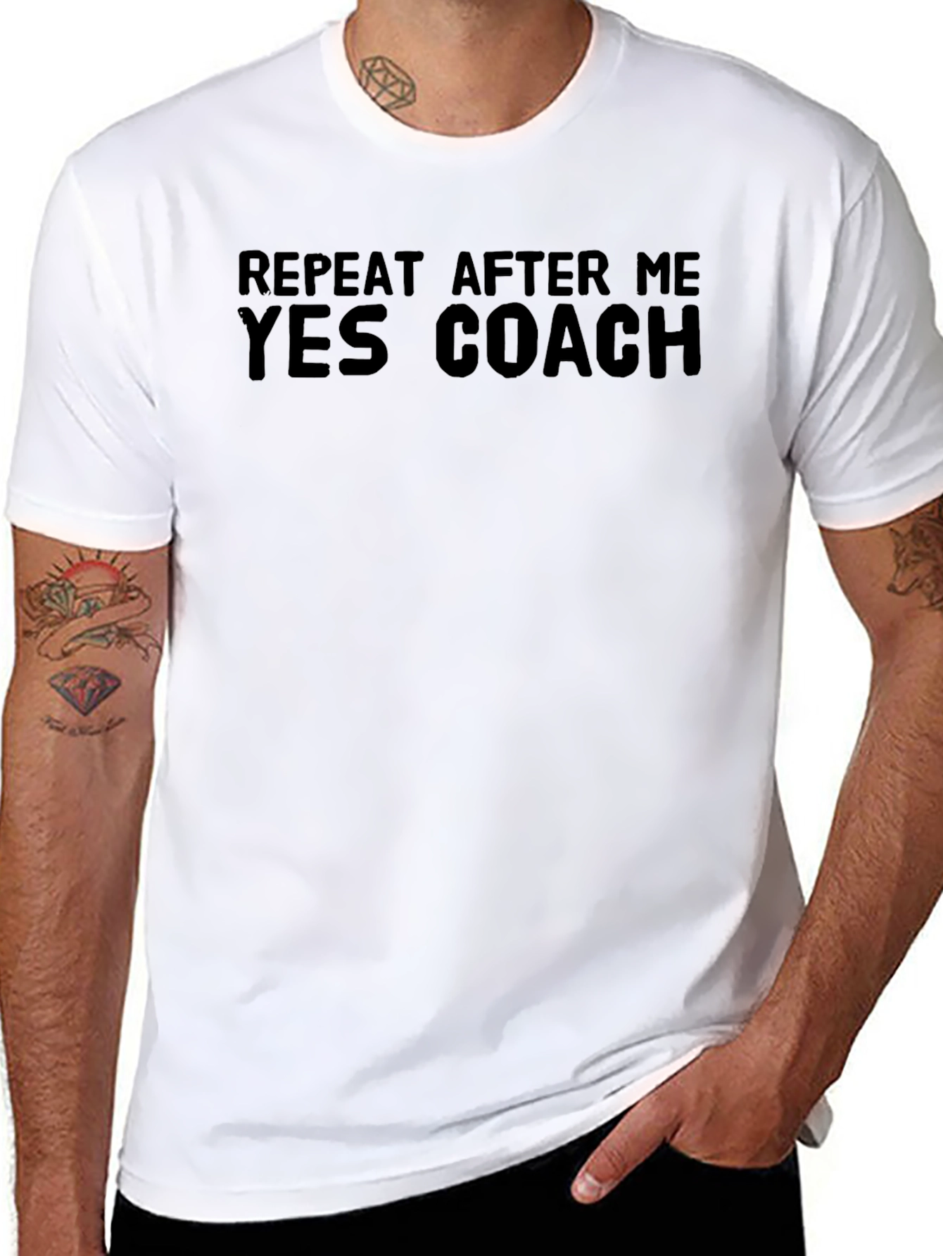 Yes Coach T-Shirt - Repeat After Me Graphic Tee