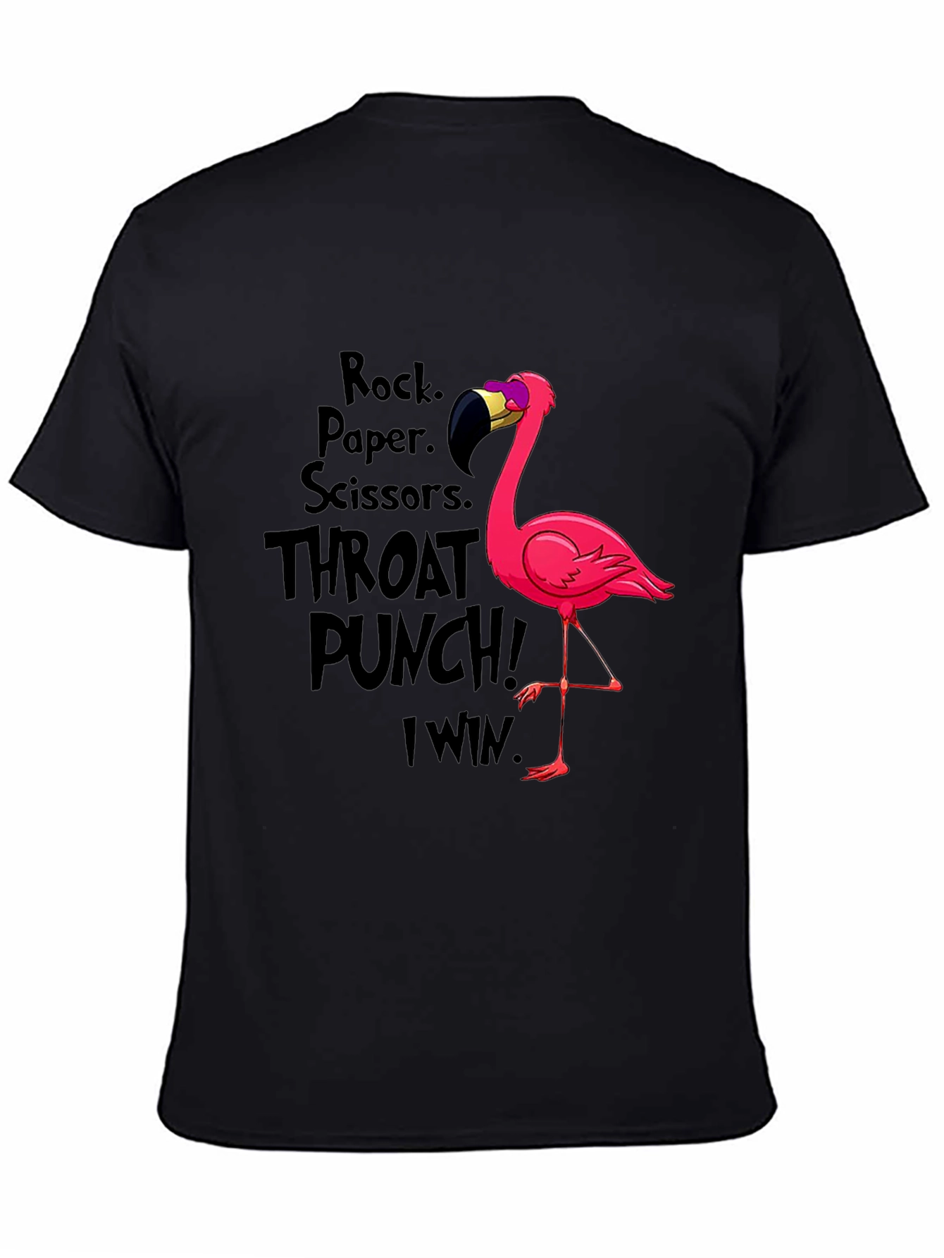 Rock Paper Scissors Flamingo T-Shirt
