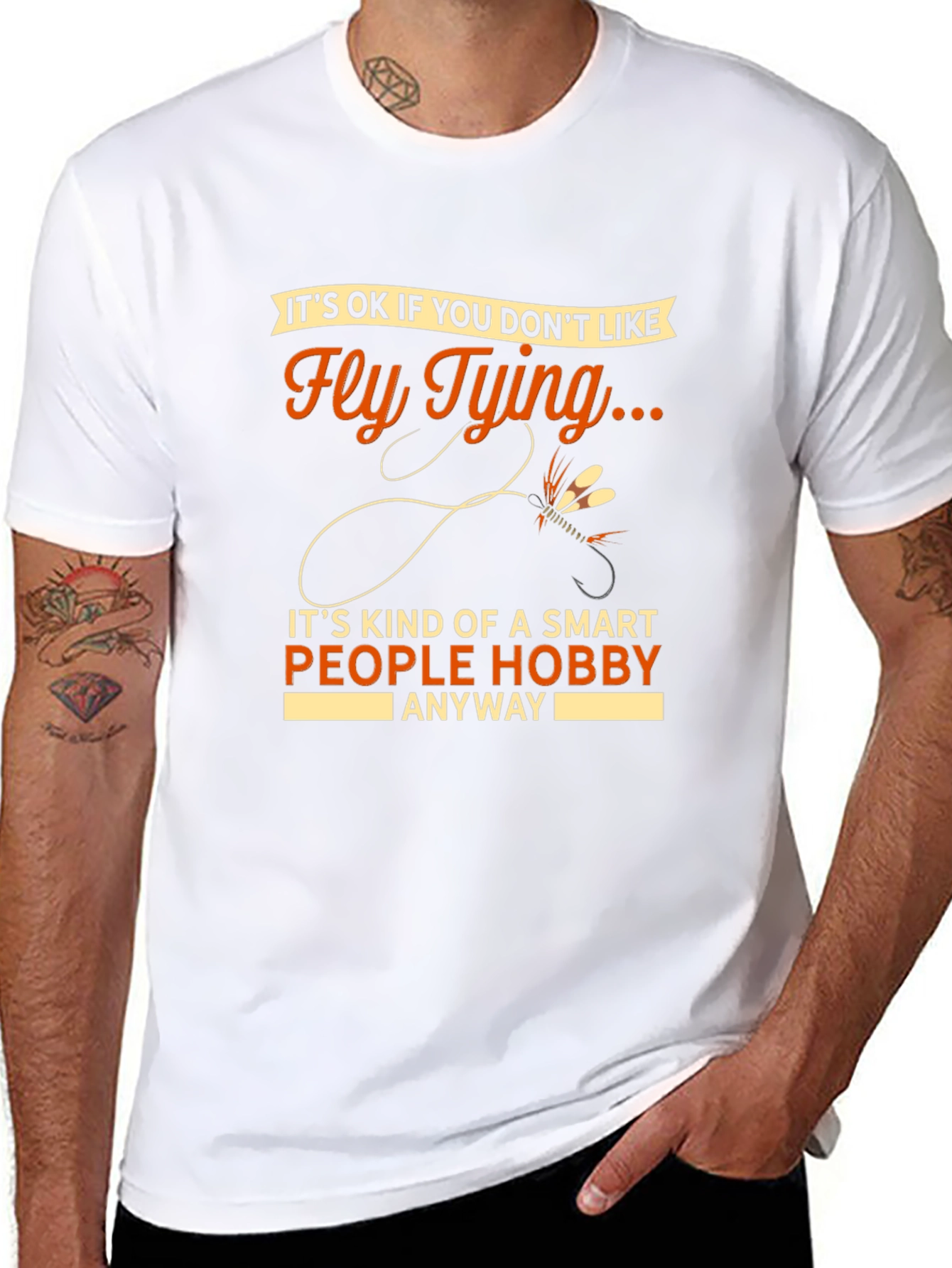 Fly Tying Hobby T-Shirt - Smart People Gift