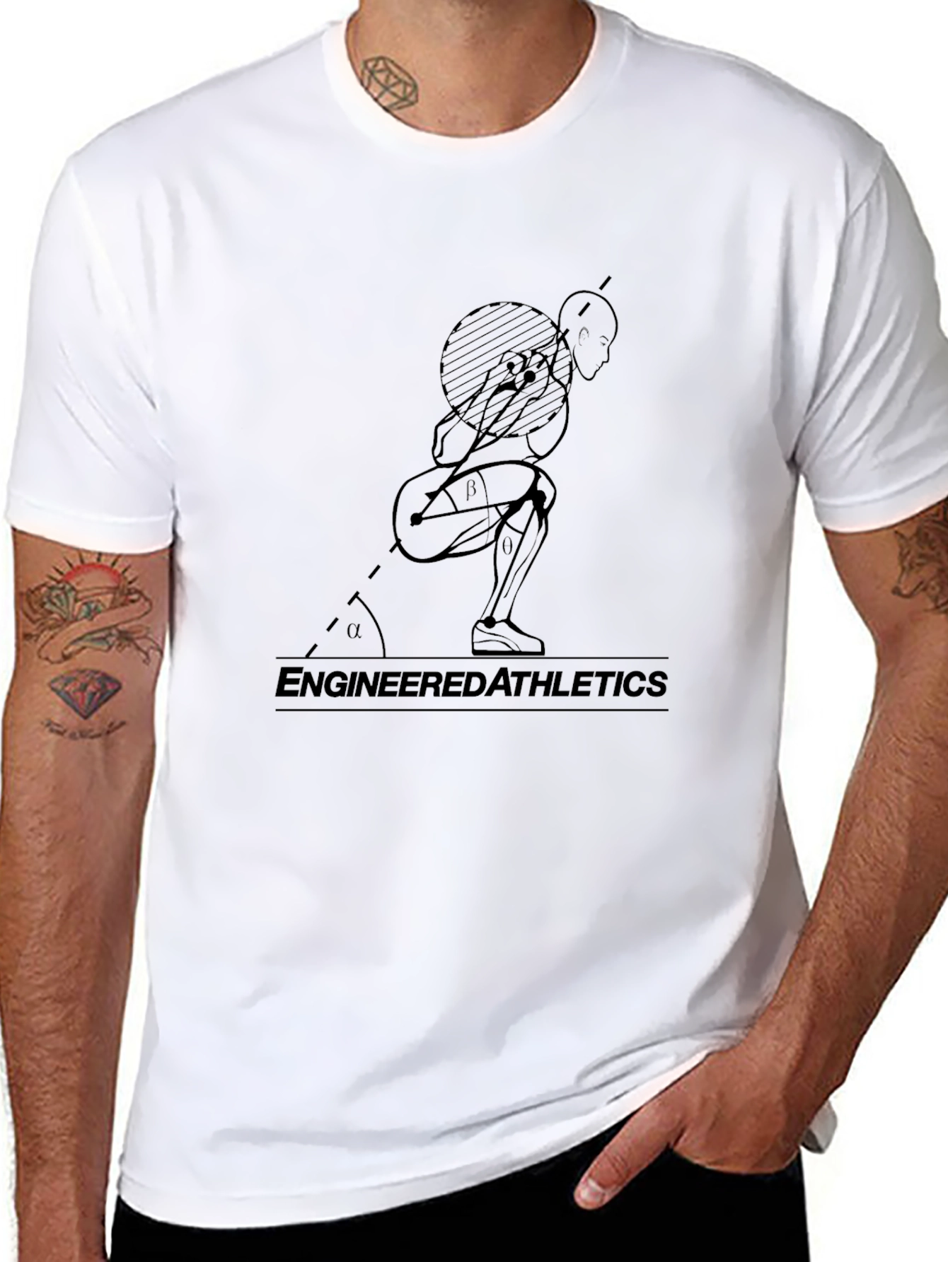 Engineered Athletics Black Graphic Tee