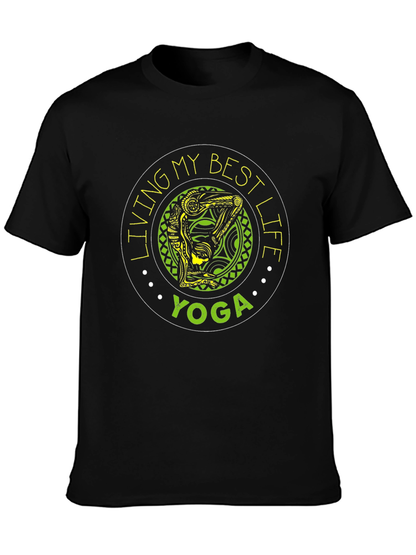 Yoga Best Life Black T-Shirt