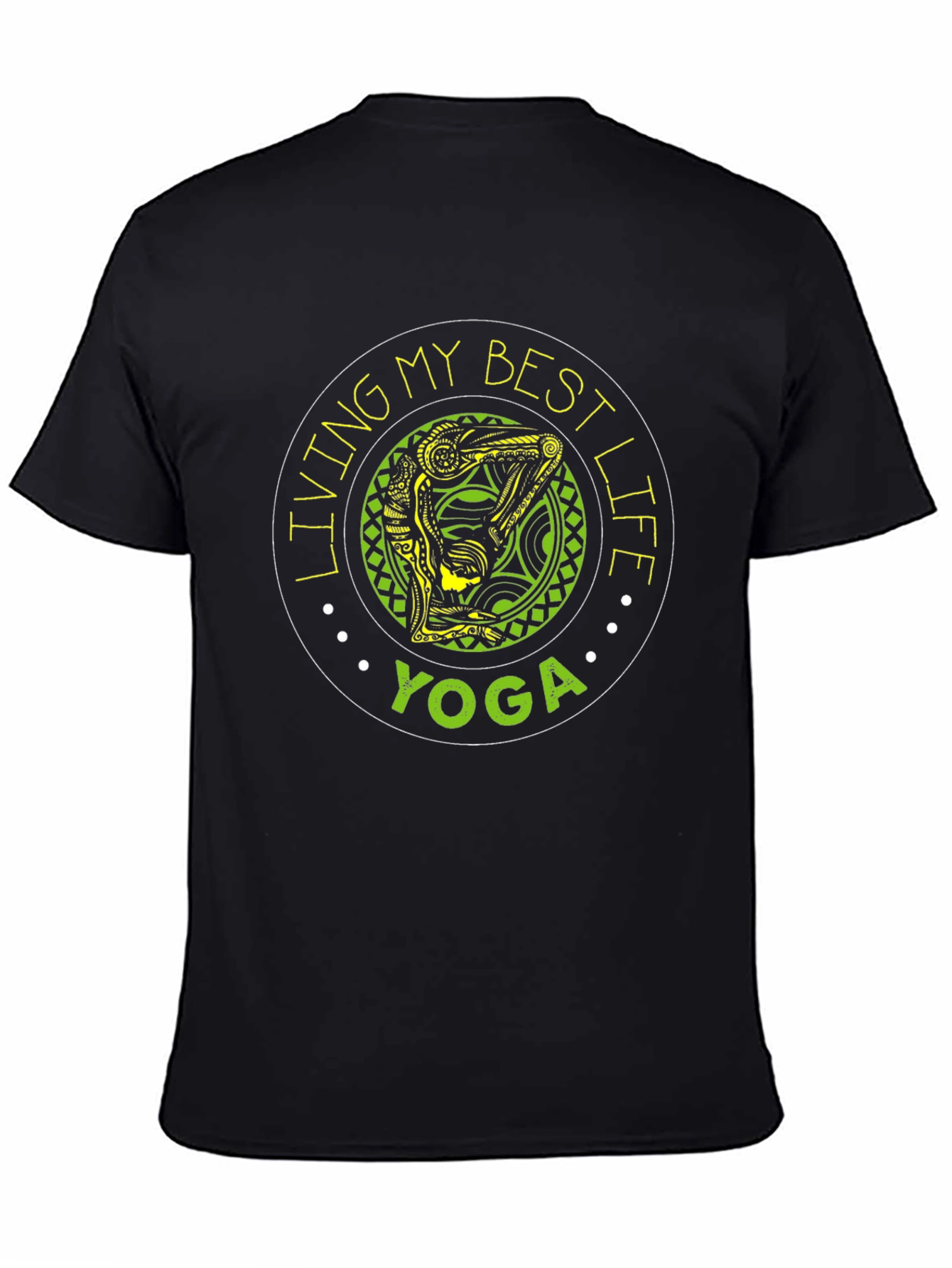 Yoga Best Life Black T-Shirt