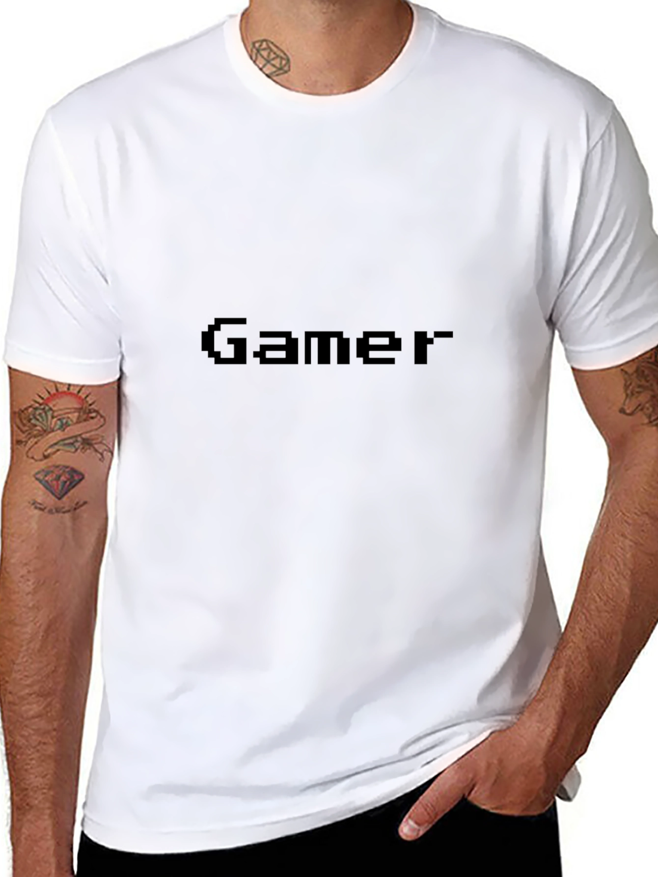 Retro Gamer T-Shirt - Pixelated Design