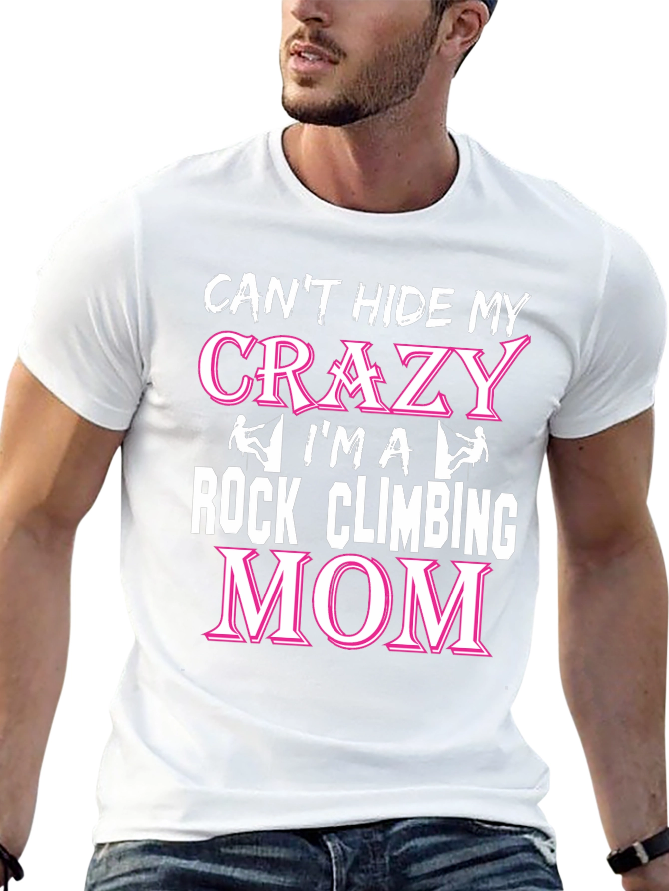 Crazy Rock Climbing Mom Graphic Tee