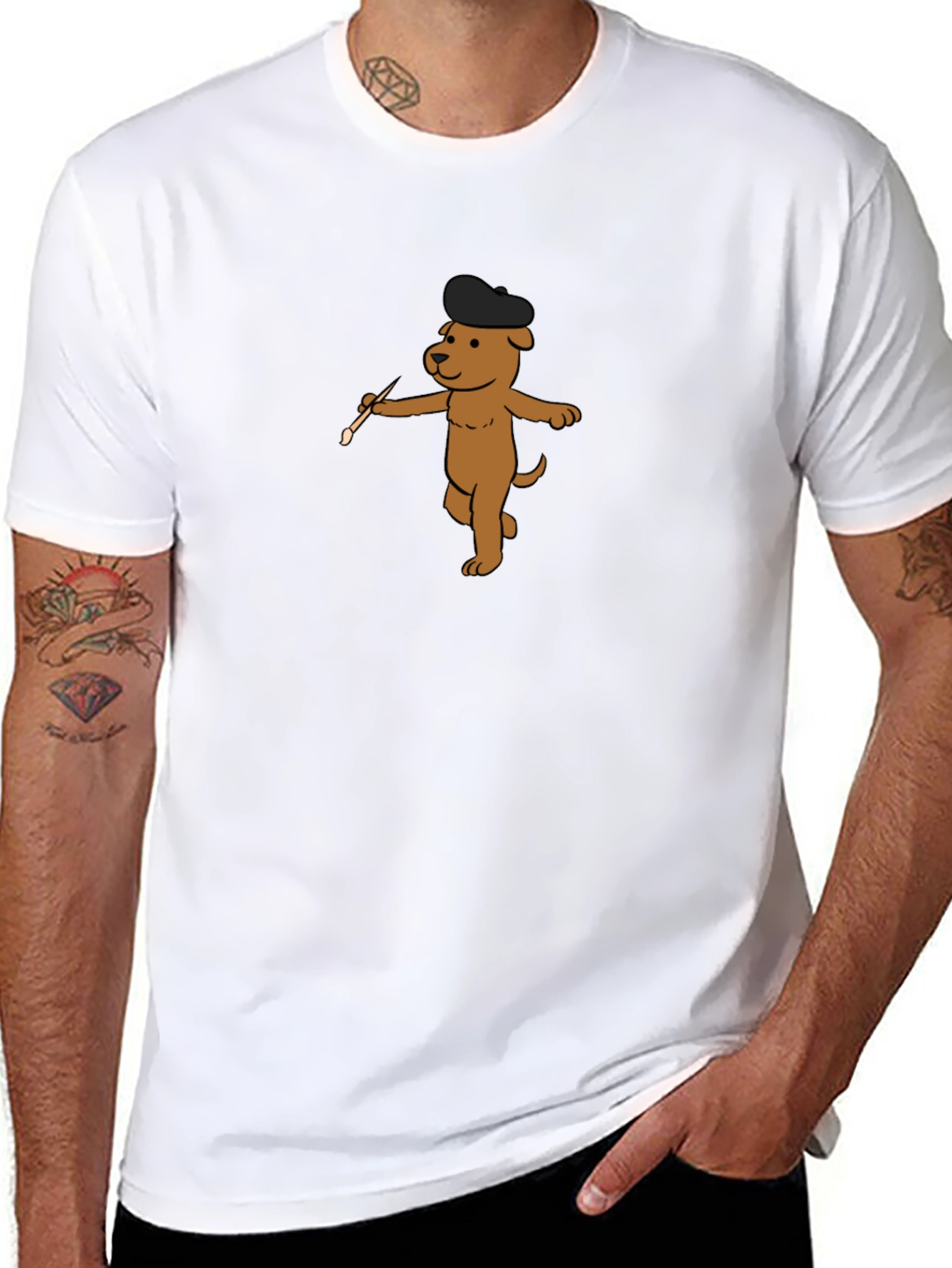 Dog Artist T-Shirt: Fun & Unique Design
