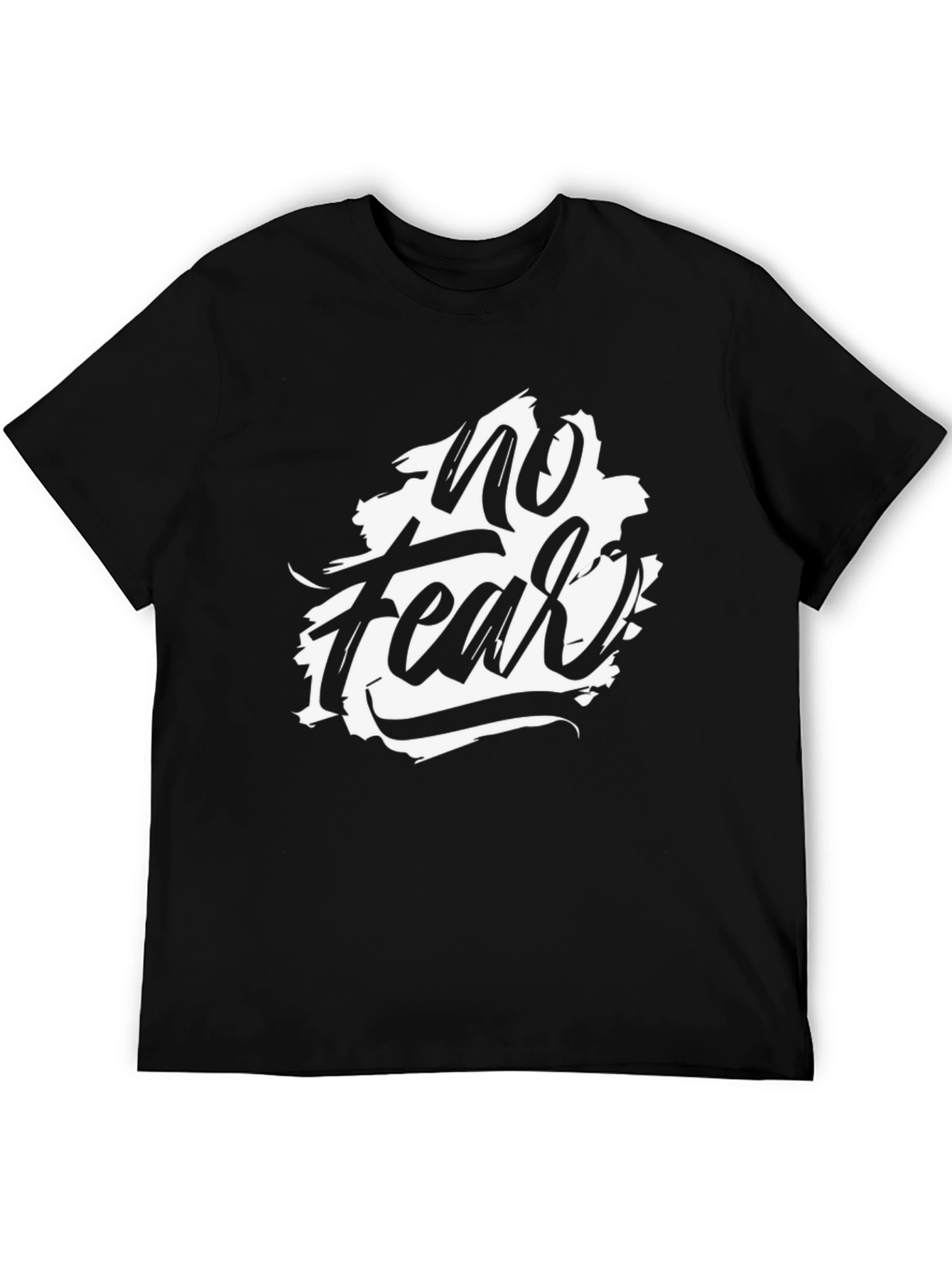 No Fear Graphic Print Black T-Shirt