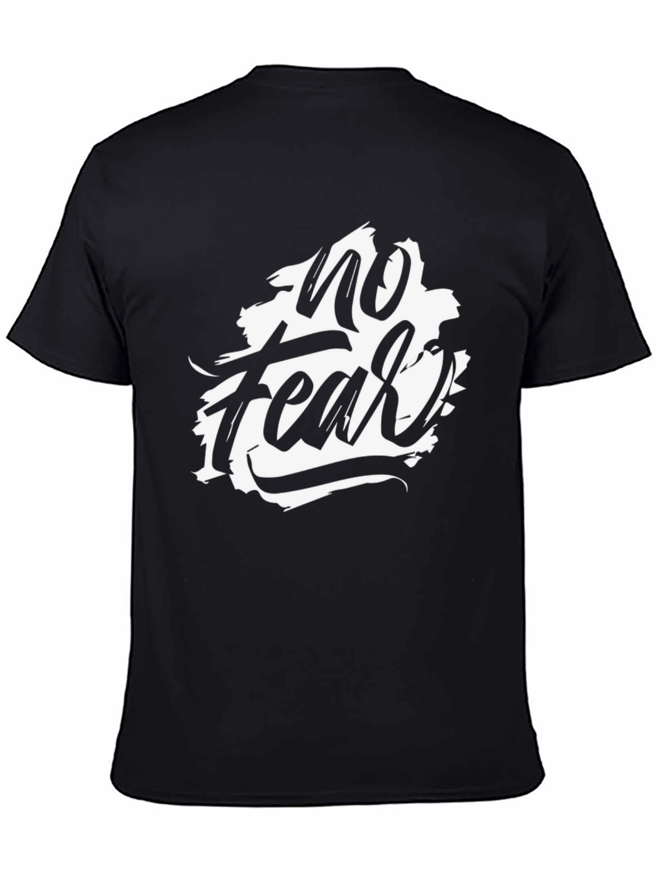 No Fear Graphic Print Black T-Shirt