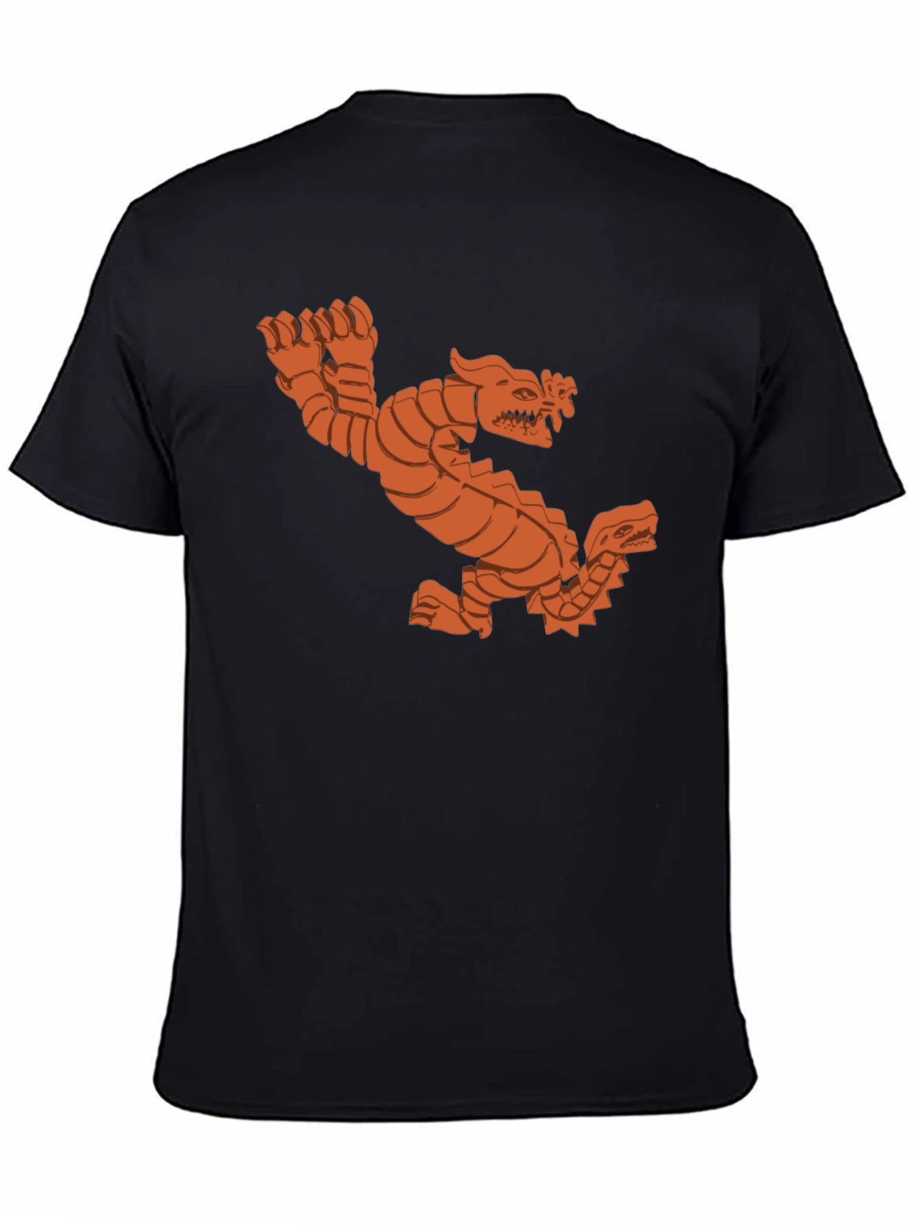 Double Dragon Graphic Tee - Black Cotton T-Shirt