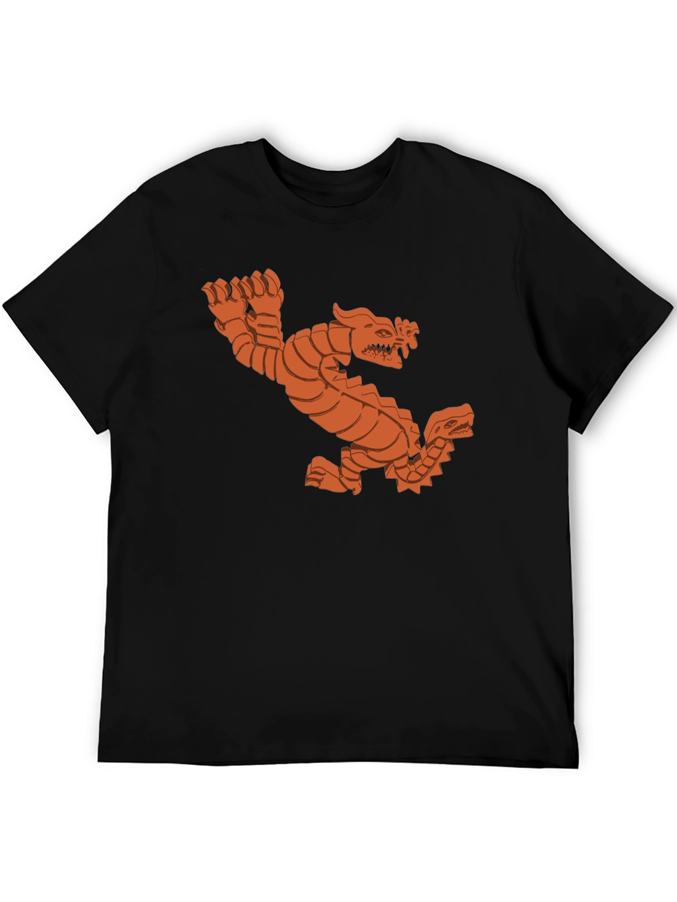 Double Dragon Graphic Tee - Black Cotton T-Shirt