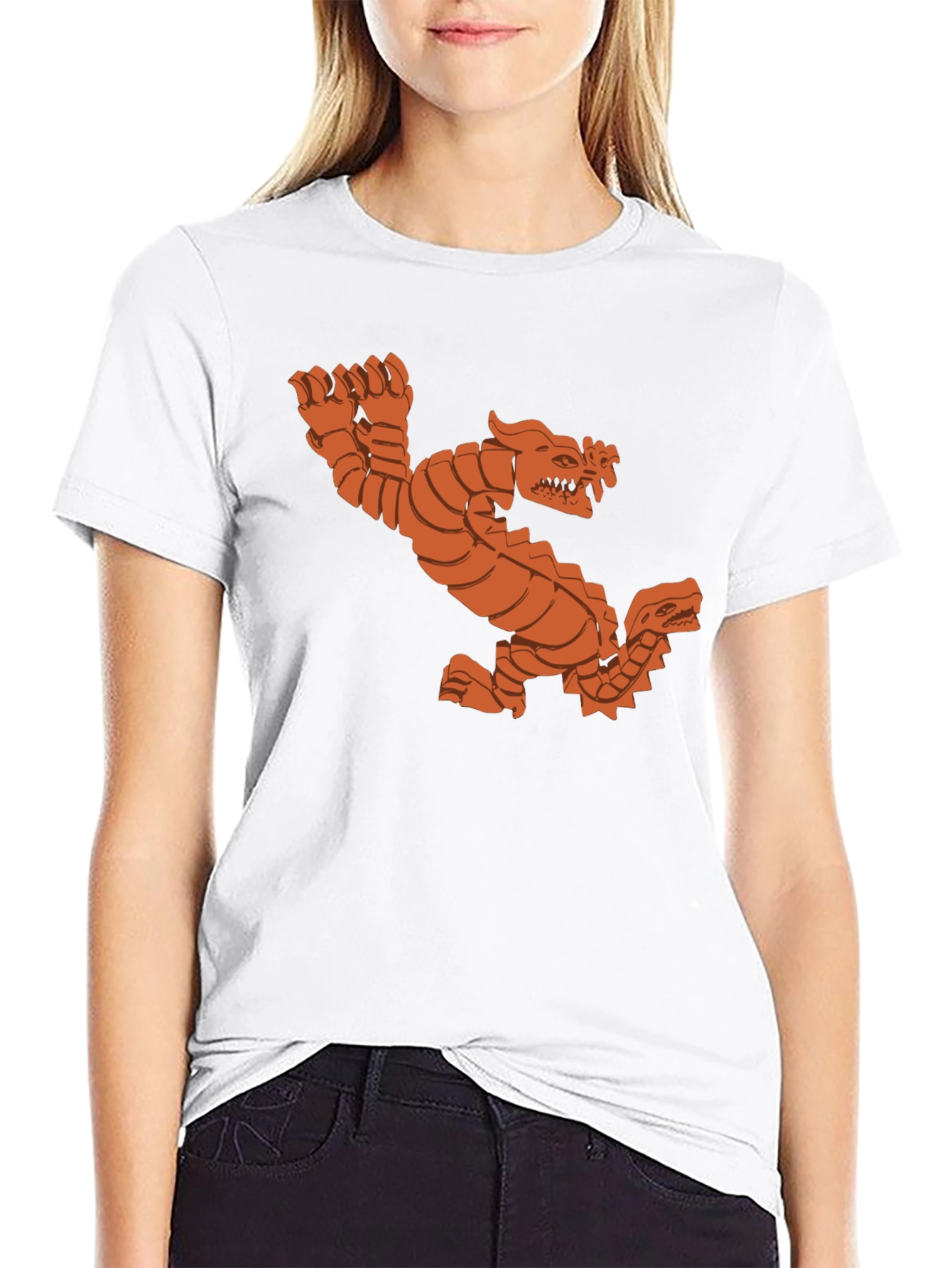 Double Dragon Graphic Tee - Black Cotton T-Shirt