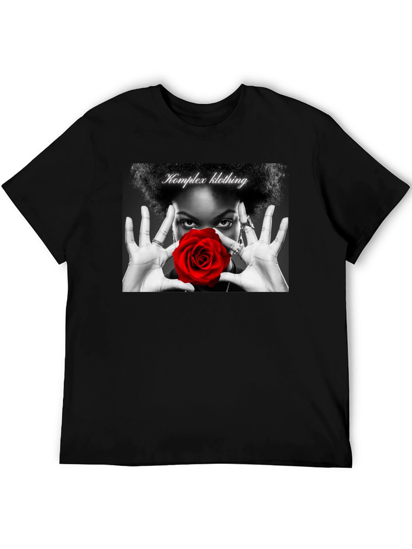 Komplex Klothing Rose Graphic Tee - Black