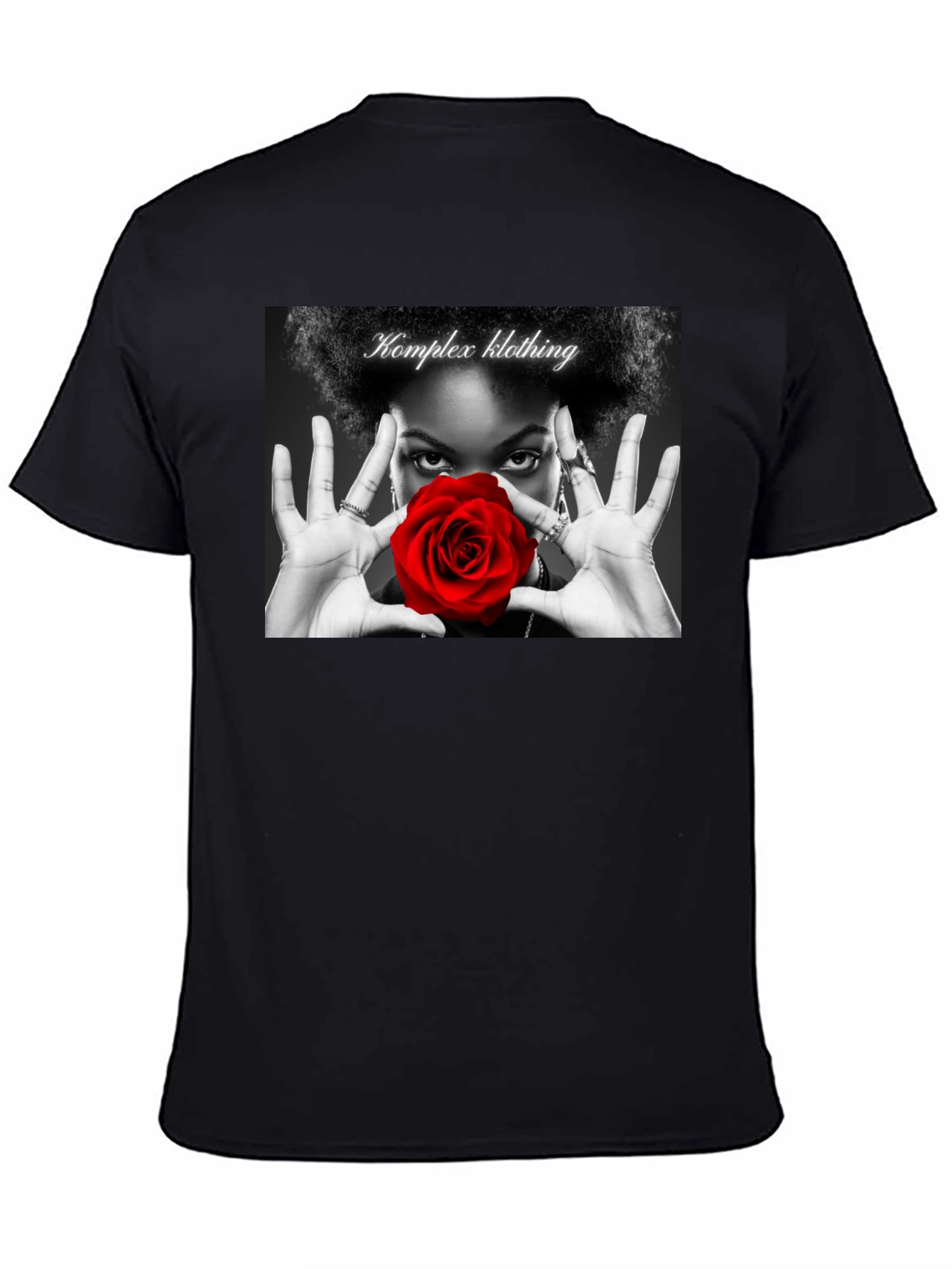 Komplex Klothing Rose Graphic Tee - Black