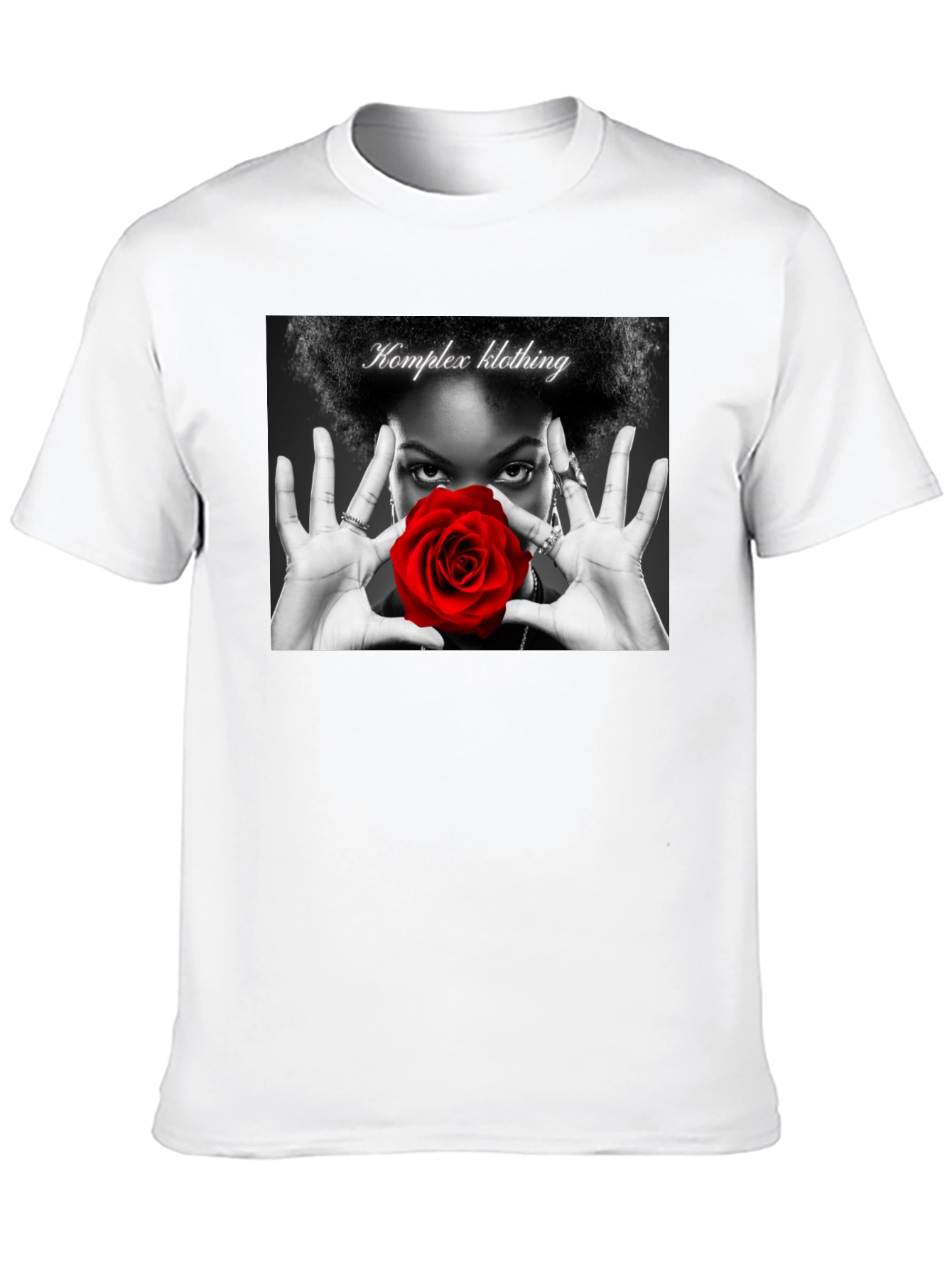 Komplex Klothing Rose Graphic Tee - Black