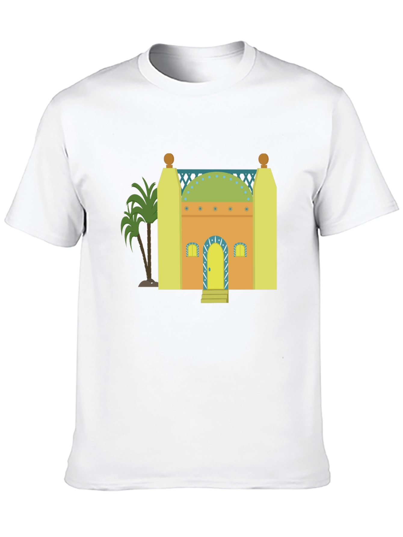 Mosque Graphic T-Shirt - Black Cotton Tee