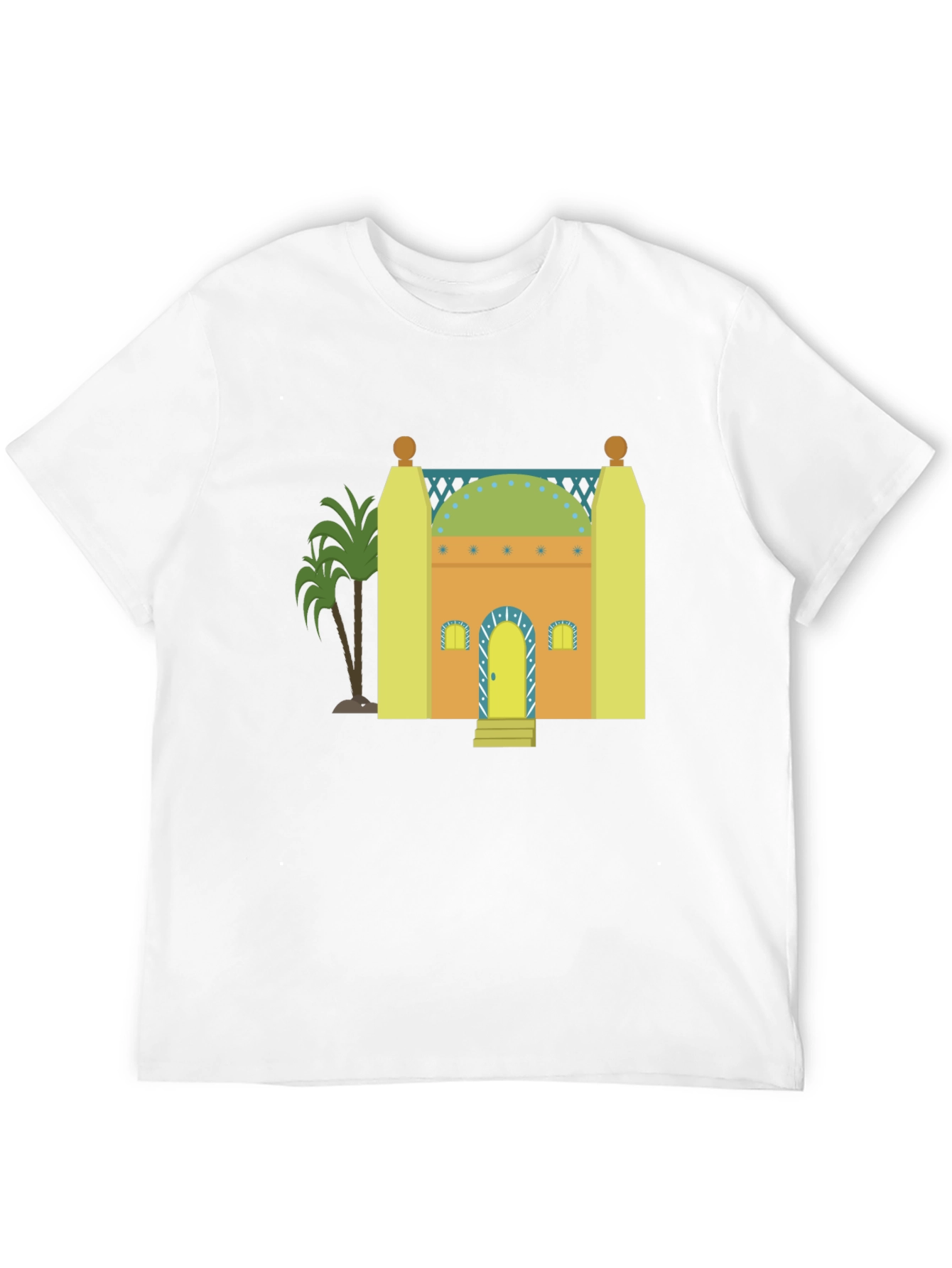 Mosque Graphic T-Shirt - Black Cotton Tee