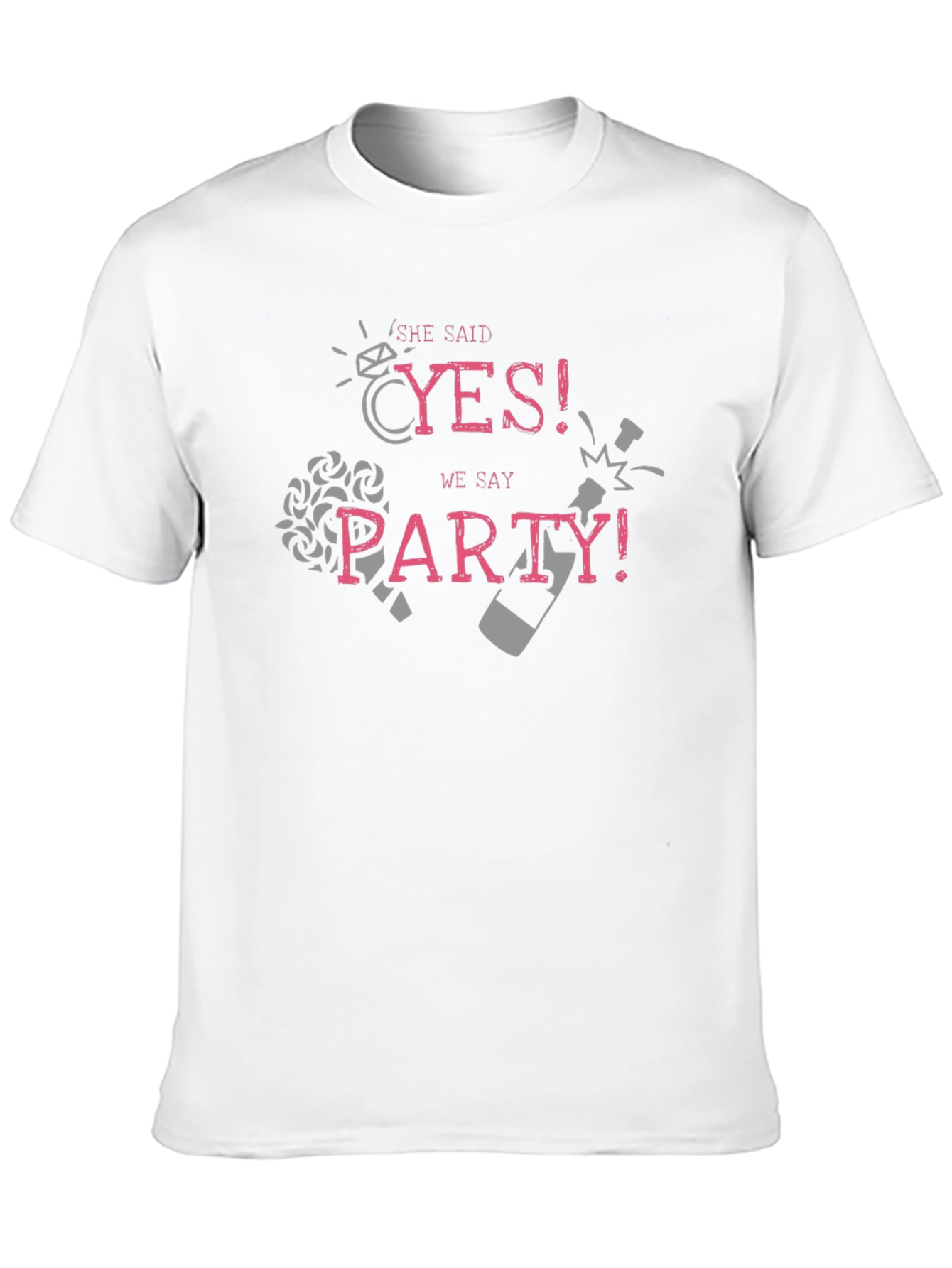 She Said Yes! Party T-Shirt for Engagement Celebration