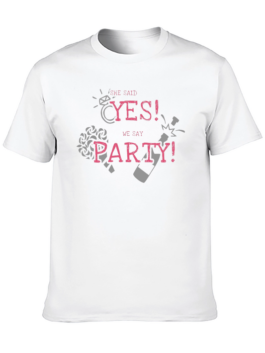 She Said Yes! Party T-Shirt for Engagement Celebration