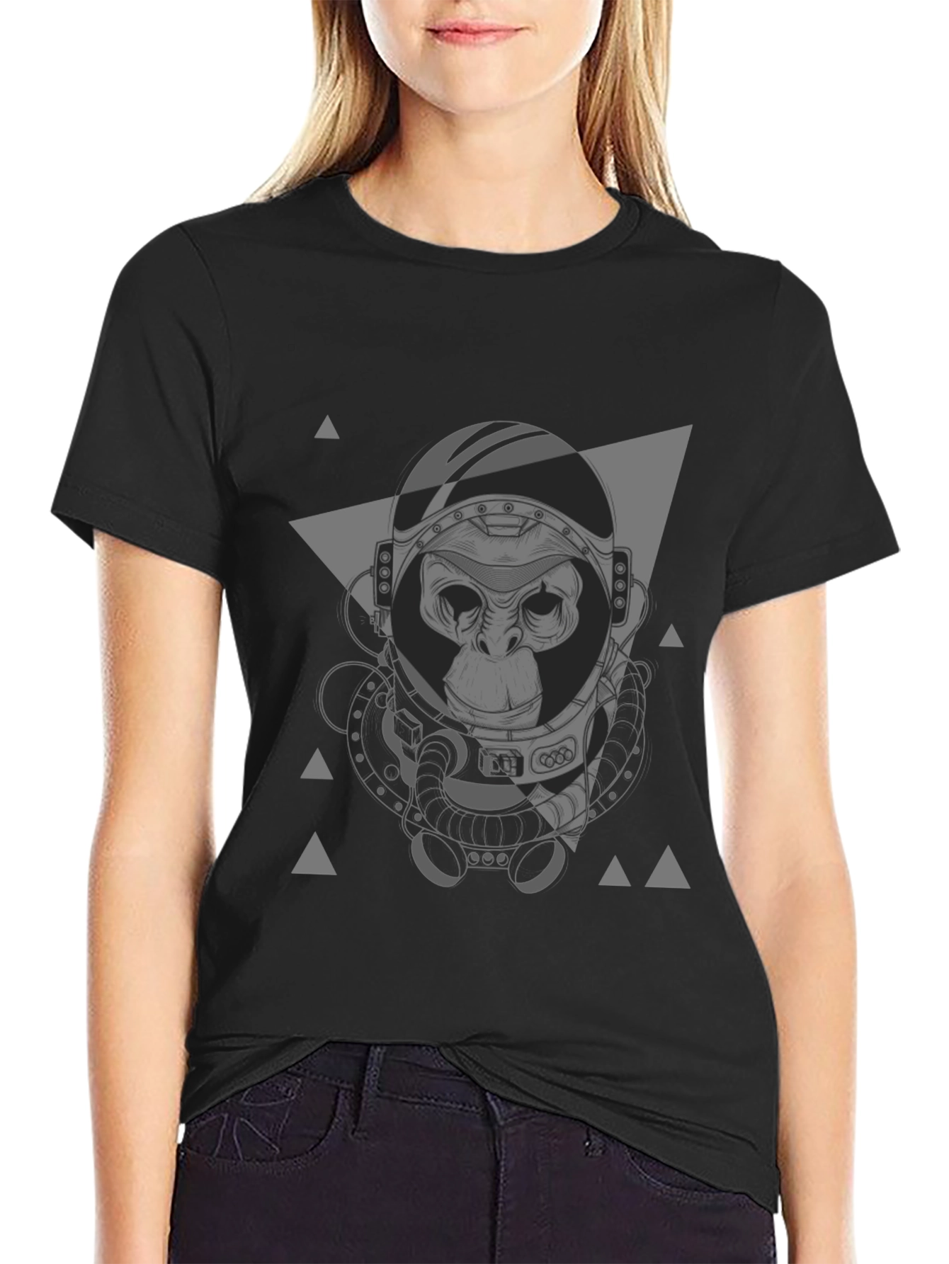 Astro Ape Graphic Tee - Cool Space Monkey Design