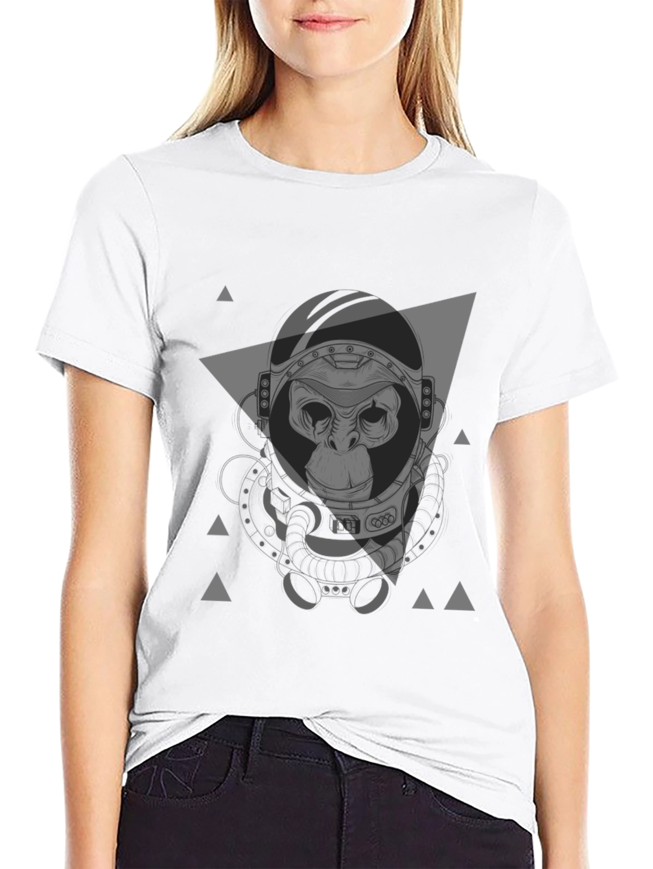 Astro Ape Graphic Tee - Cool Space Monkey Design